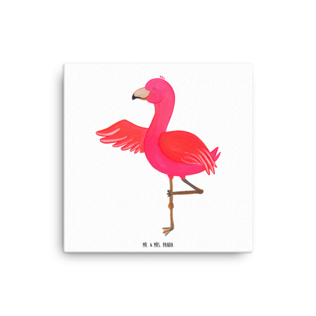 Leinwand Bild Flamingo Yoga Leinwand, Bild, Kunstdruck, Wanddeko, Dekoration, Flamingo, Vogel, Yoga, Namaste, Achtsamkeit, Yoga-Übung, Entspannung, Ärger, Aufregen, Tiefenentspannung