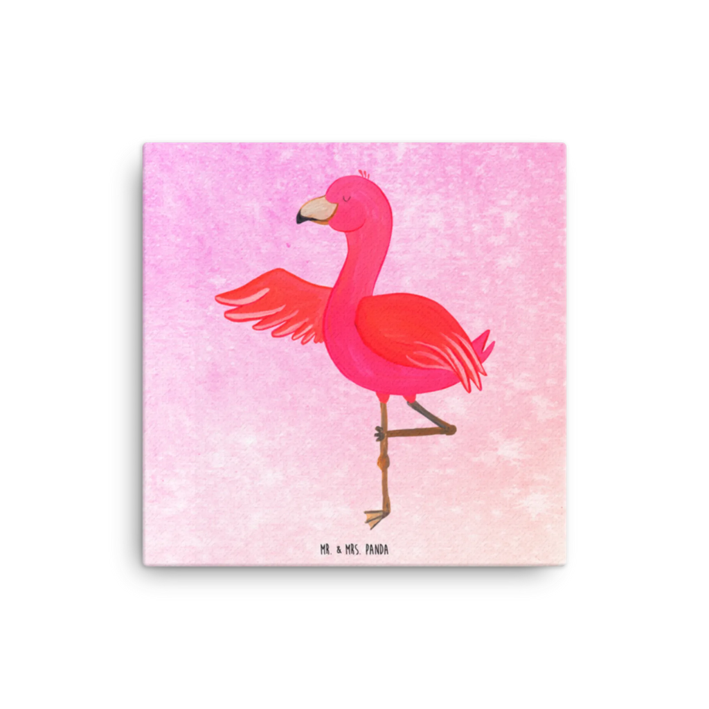 Leinwand Bild Flamingo Yoga Leinwand, Bild, Kunstdruck, Wanddeko, Dekoration, Flamingo, Vogel, Yoga, Namaste, Achtsamkeit, Yoga-Übung, Entspannung, Ärger, Aufregen, Tiefenentspannung