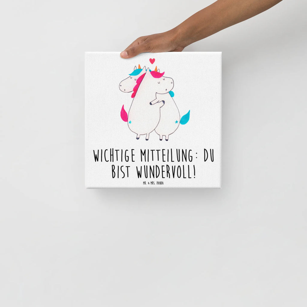 Leinwand Bild Einhorn Mitteilung Leinwand, Bild, Kunstdruck, Wanddeko, Dekoration, Einhorn, Einhörner, Einhorn Deko, Pegasus, Unicorn, Valentinstag, Valentine, Liebe, Geschenk, Partner, Ehe, lustig, witzig, Spruch