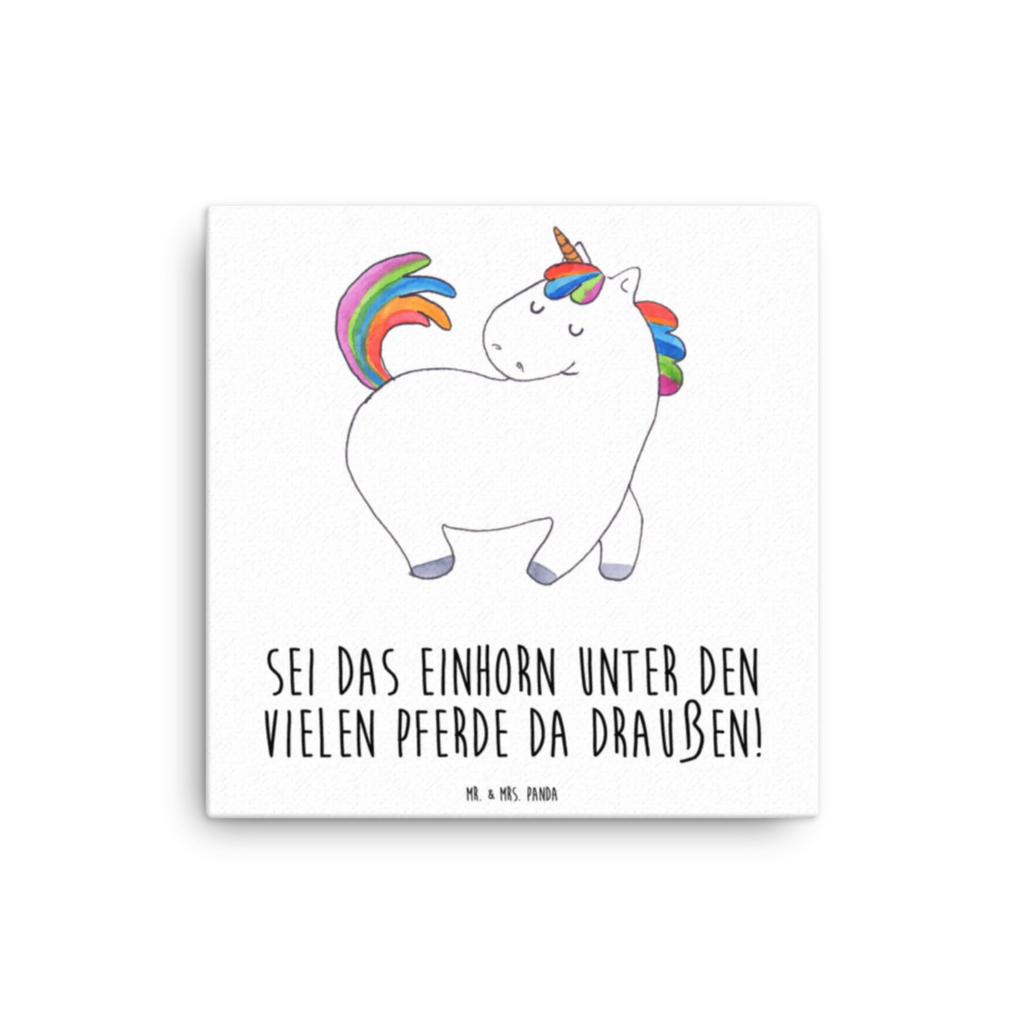 Leinwand Bild Einhorn stolzierend Leinwand, Bild, Kunstdruck, Wanddeko, Dekoration, Einhorn, Einhörner, Einhorn Deko, Unicorn, stolz, anders, bunt, Pferd, Reiter, Reiten, Freundin, Geschenk