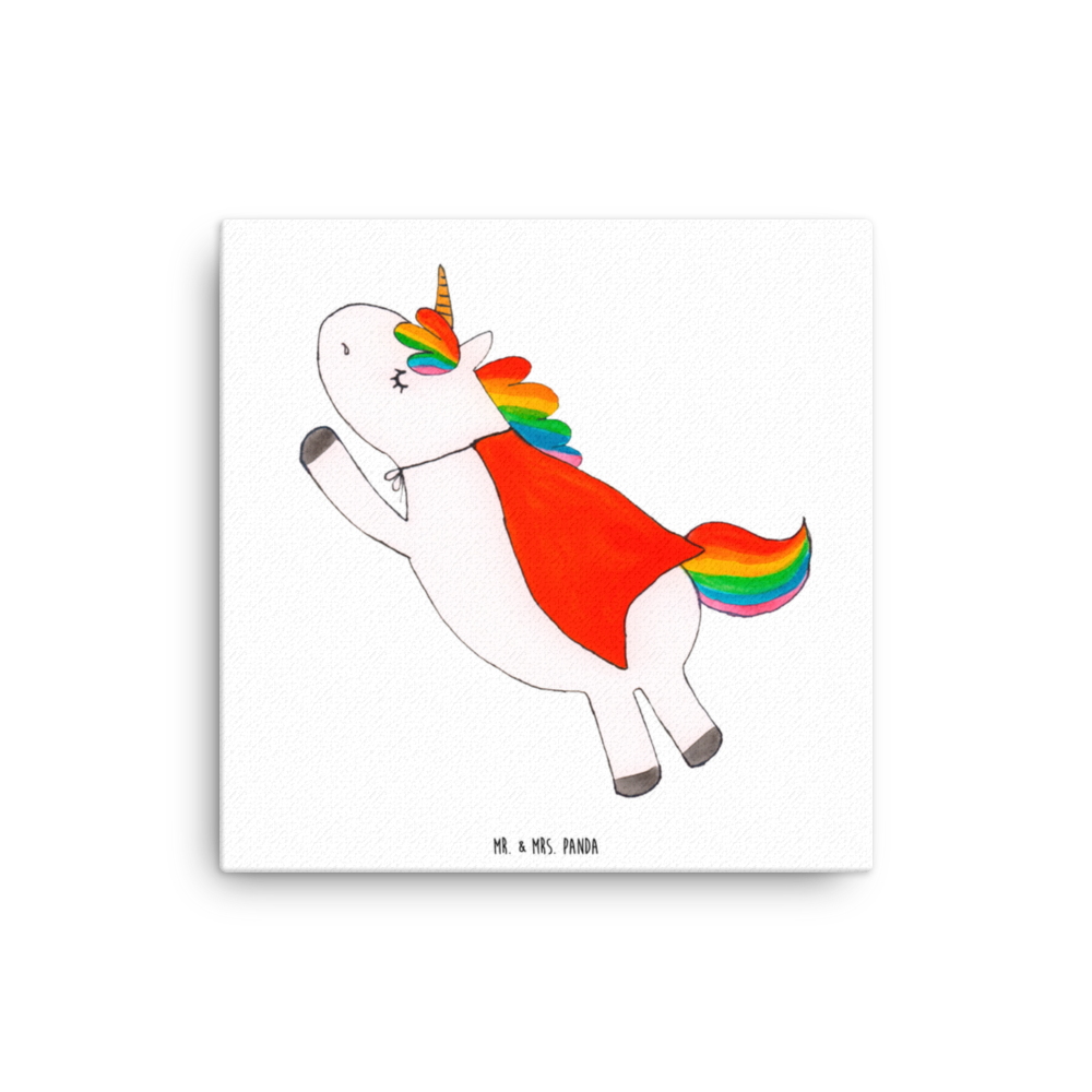 Leinwand Bild Einhorn Super Leinwand, Bild, Kunstdruck, Wanddeko, Dekoration, Einhorn, Einhörner, Einhorn Deko, Unicorn, Traummann, Superheld, Held, Freundin, Geschenk, Girl, Mädchen