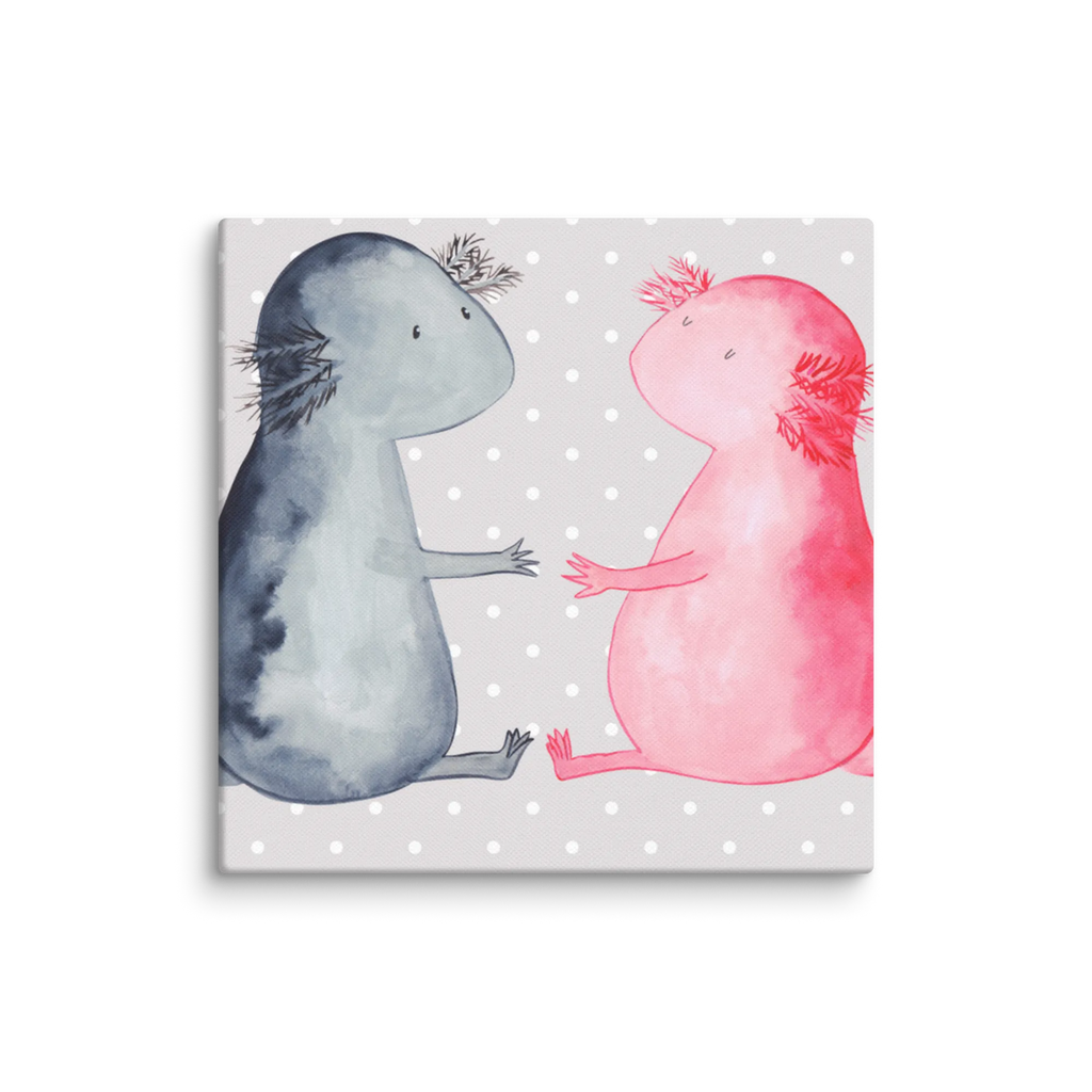 Canvas picture axolotl Love Leinwand, Bild, Kunstdruck, Wanddeko, Dekoration, Axolotl, Molch, Axolot, Schwanzlurch, Lurch, Lurche, Liebe, große Liebe, Liebesbeweis, Freund, Verlobter, Ehemann, Jahrestag, Valentinstag