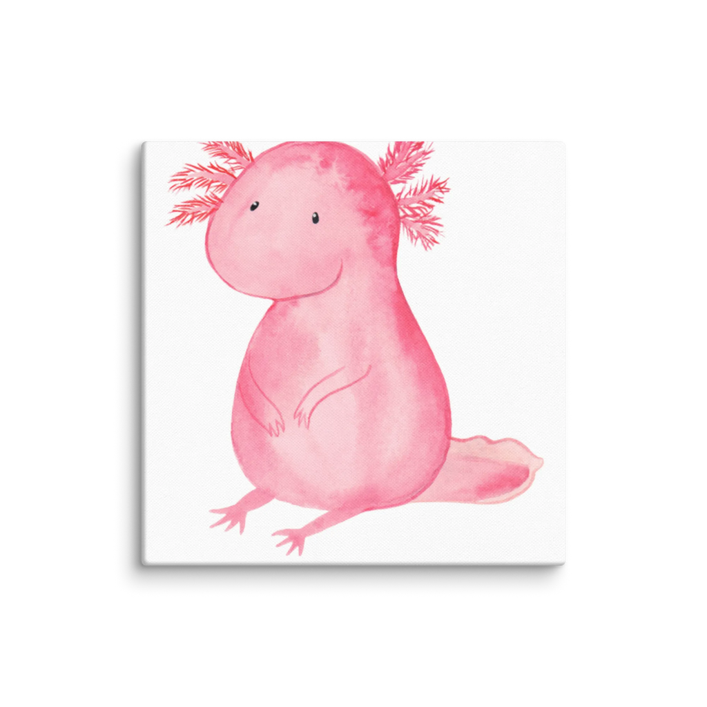 Leinwand Bild Axolotl null Leinwand, Bild, Kunstdruck, Wanddeko, Dekoration, Axolotl, Molch, Axolot, vergnügt, fröhlich, zufrieden, Lebensstil, Weisheit, Lebensweisheit, Liebe, Freundin