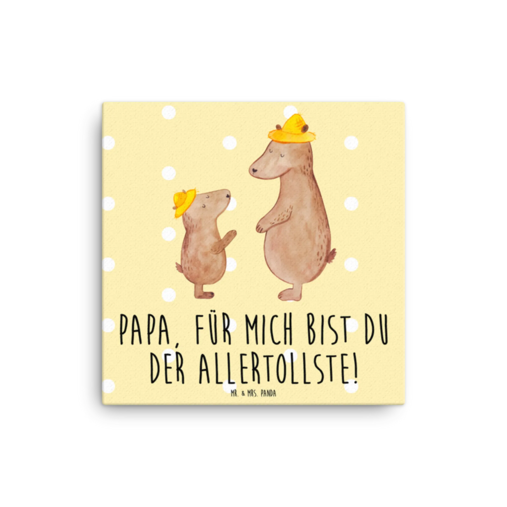 Leinwand Bild Bären mit Hut Leinwand, Bild, Kunstdruck, Wanddeko, Dekoration, Familie, Vatertag, Muttertag, Bruder, Schwester, Mama, Papa, Oma, Opa, Bär, Bären, Vater, Papi, Paps, Dad, Daddy, Lieblingsmensch, Sohn, Söhne, Kind, Kinder, Vater-Sohn, Family, Vorbild