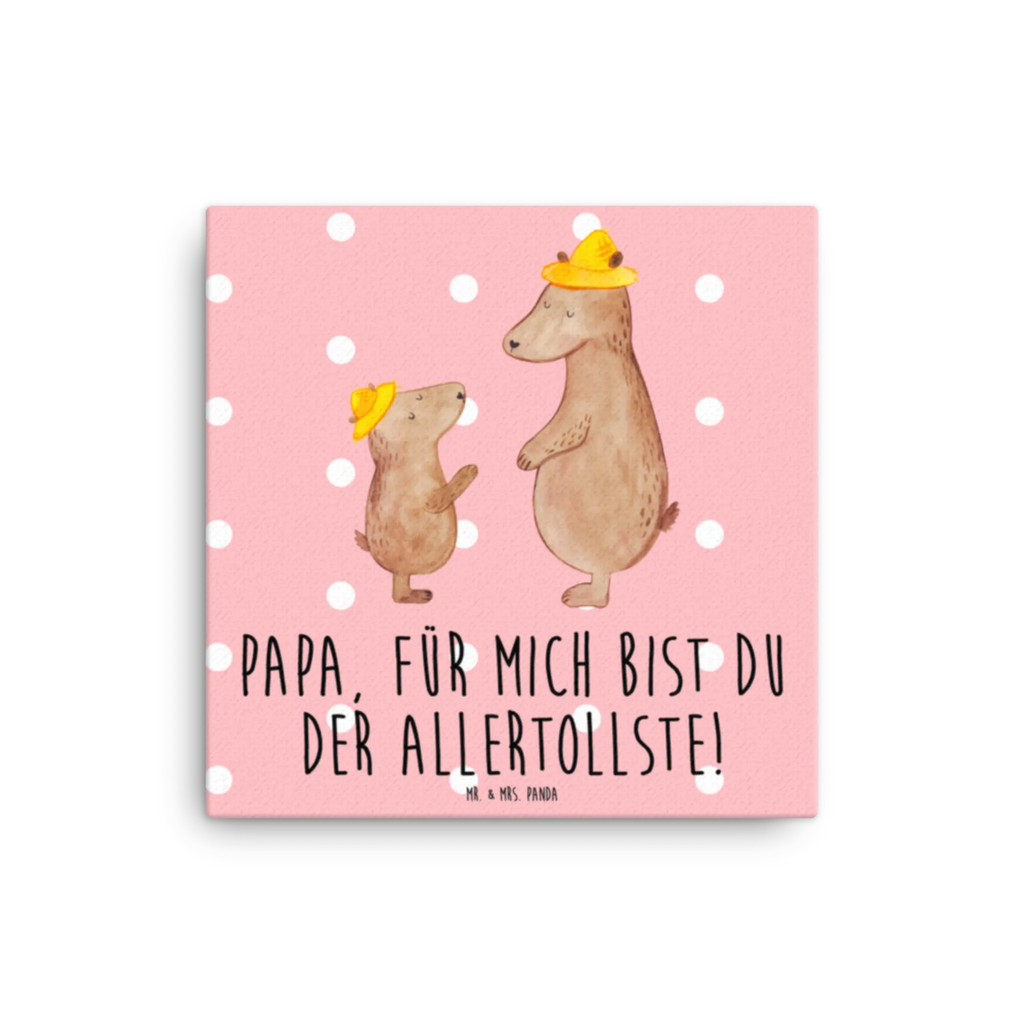 Leinwand Bild Bären mit Hut Leinwand, Bild, Kunstdruck, Wanddeko, Dekoration, Familie, Vatertag, Muttertag, Bruder, Schwester, Mama, Papa, Oma, Opa, Bär, Bären, Vater, Papi, Paps, Dad, Daddy, Lieblingsmensch, Sohn, Söhne, Kind, Kinder, Vater-Sohn, Family, Vorbild