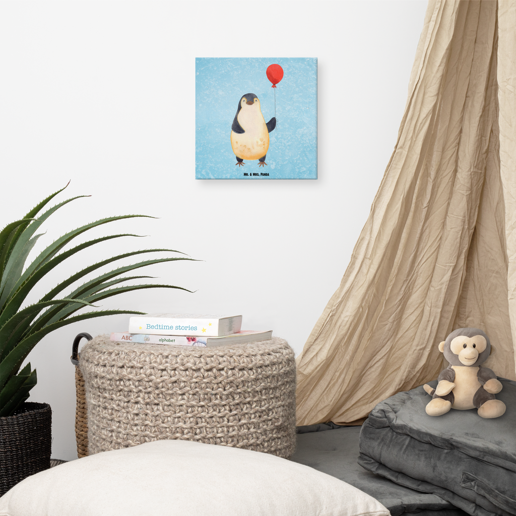 Leinwand Bild Pinguin Luftballon Leinwand, Bild, Kunstdruck, Wanddeko, Dekoration, Pinguin, Pinguine, Luftballon, Tagträume, Lebenslust, Geschenk Freundin, Geschenkidee, beste Freundin, Motivation, Neustart, neues Leben, Liebe, Glück