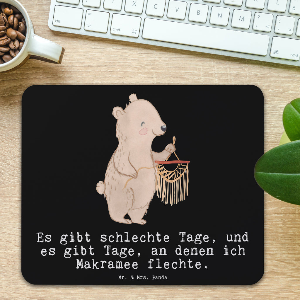 Mauspad Bär Makramee Tage Mousepad, Computer zubehör, Büroausstattung, PC Zubehör, Arbeitszimmer, Mauspad, Einzigartiges Mauspad, Designer Mauspad, Mausunterlage, Mauspad Büro, Geschenk, Sport, Sportart, Hobby, Schenken, Danke, Dankeschön, Auszeichnung, Gewinn, Sportler, Makramee, Basteln, Basteln mit Makramee