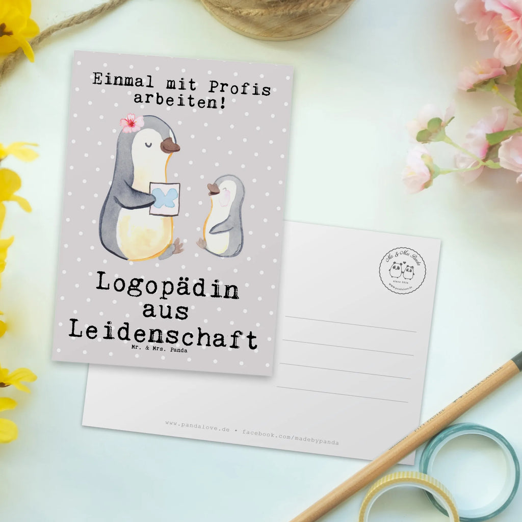 Postkarte Logopädin aus Leidenschaft Postkarte, Karte, Geschenkkarte, Grußkarte, Einladung, Ansichtskarte, Geburtstagskarte, Einladungskarte, Dankeskarte, Ansichtskarten, Einladung Geburtstag, Einladungskarten Geburtstag, Beruf, Ausbildung, Jubiläum, Abschied, Rente, Kollege, Kollegin, Geschenk, Schenken, Arbeitskollege, Mitarbeiter, Firma, Danke, Dankeschön, Logopädin, Logopädie, Studium