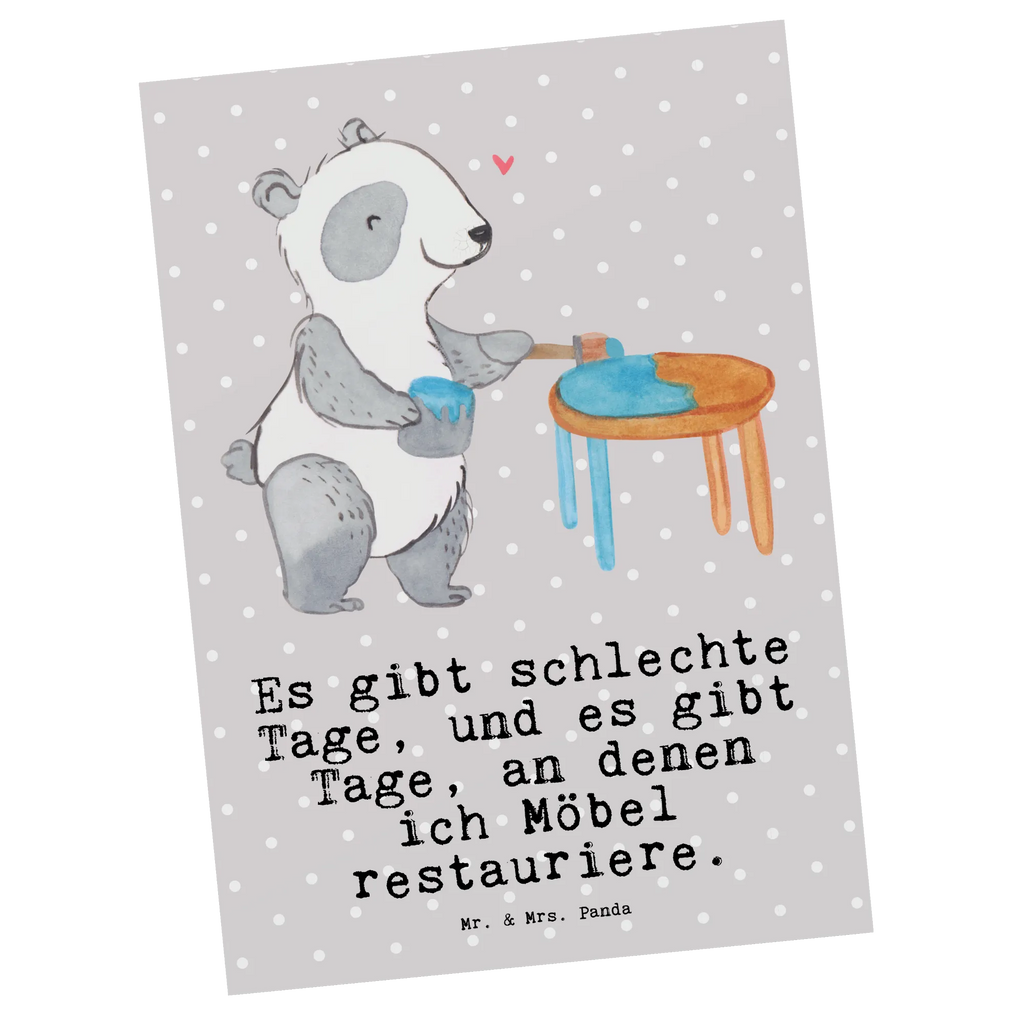 Postkarte Panda Möbel restaurieren Postkarte, Karte, Geschenkkarte, Grußkarte, Einladung, Ansichtskarte, Geburtstagskarte, Einladungskarte, Dankeskarte, Ansichtskarten, Einladung Geburtstag, Einladungskarten Geburtstag, Geschenk, Sport, Sportart, Hobby, Schenken, Danke, Dankeschön, Auszeichnung, Gewinn, Sportler, Möbel restaurieren, antike Möbel restaurieren, Handwerk, Restaurator