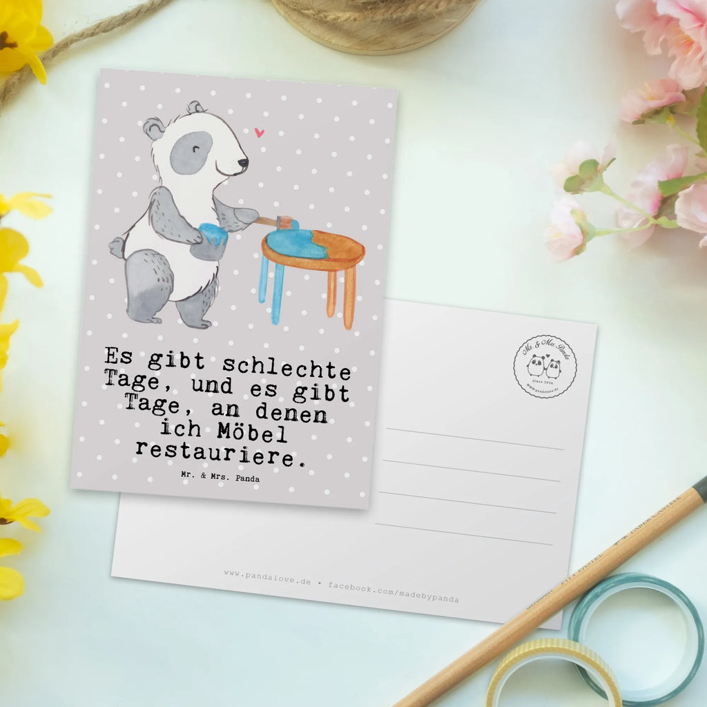 Postkarte Panda Möbel restaurieren Postkarte, Karte, Geschenkkarte, Grußkarte, Einladung, Ansichtskarte, Geburtstagskarte, Einladungskarte, Dankeskarte, Ansichtskarten, Einladung Geburtstag, Einladungskarten Geburtstag, Geschenk, Sport, Sportart, Hobby, Schenken, Danke, Dankeschön, Auszeichnung, Gewinn, Sportler, Möbel restaurieren, antike Möbel restaurieren, Handwerk, Restaurator