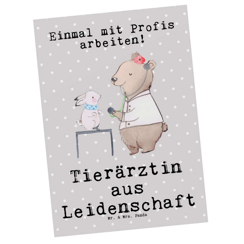 Postkarte Tierärztin aus Leidenschaft Postkarte, Karte, Geschenkkarte, Grußkarte, Einladung, Ansichtskarte, Geburtstagskarte, Einladungskarte, Dankeskarte, Ansichtskarten, Einladung Geburtstag, Einladungskarten Geburtstag, Beruf, Ausbildung, Jubiläum, Abschied, Rente, Kollege, Kollegin, Geschenk, Schenken, Arbeitskollege, Mitarbeiter, Firma, Danke, Dankeschön