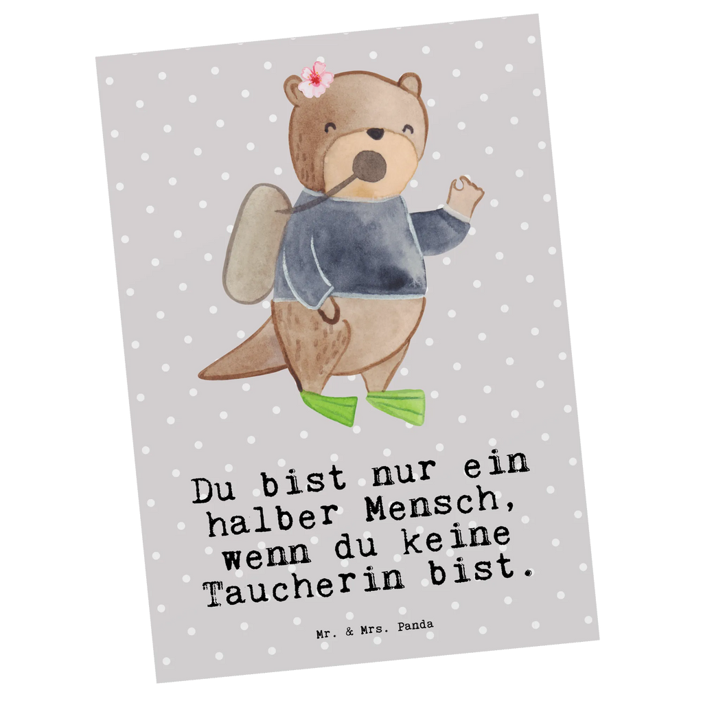 Postkarte Taucherin mit Herz Postkarte, Karte, Geschenkkarte, Grußkarte, Einladung, Ansichtskarte, Geburtstagskarte, Einladungskarte, Dankeskarte, Ansichtskarten, Einladung Geburtstag, Einladungskarten Geburtstag, Beruf, Ausbildung, Jubiläum, Abschied, Rente, Kollege, Kollegin, Geschenk, Schenken, Arbeitskollege, Mitarbeiter, Firma, Danke, Dankeschön