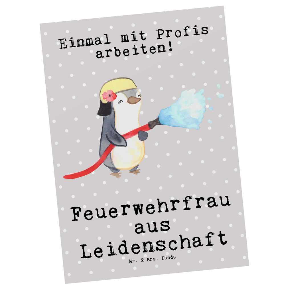 Postkarte Feuerwehrfrau aus Leidenschaft Postkarte, Karte, Geschenkkarte, Grußkarte, Einladung, Ansichtskarte, Geburtstagskarte, Einladungskarte, Dankeskarte, Ansichtskarten, Einladung Geburtstag, Einladungskarten Geburtstag, Beruf, Ausbildung, Jubiläum, Abschied, Rente, Kollege, Kollegin, Geschenk, Schenken, Arbeitskollege, Mitarbeiter, Firma, Danke, Dankeschön, Feuerwehrfrau, Feuerwehrhauptfrau, Brandschutz, Feuerwehr, freiwillige Feuerwehr