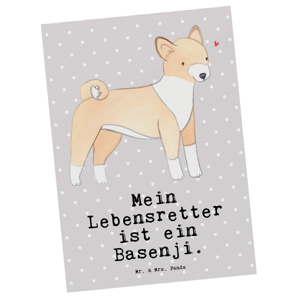 Postkarte Basenji Lebensretter Postkarte, Karte, Geschenkkarte, Grußkarte, Einladung, Ansichtskarte, Geburtstagskarte, Einladungskarte, Dankeskarte, Ansichtskarten, Einladung Geburtstag, Einladungskarten Geburtstag, Hund, Hunderasse, Rassehund, Hundebesitzer, Geschenk, Tierfreund, Schenken, Welpe, Kongo-Terrier, Basenji