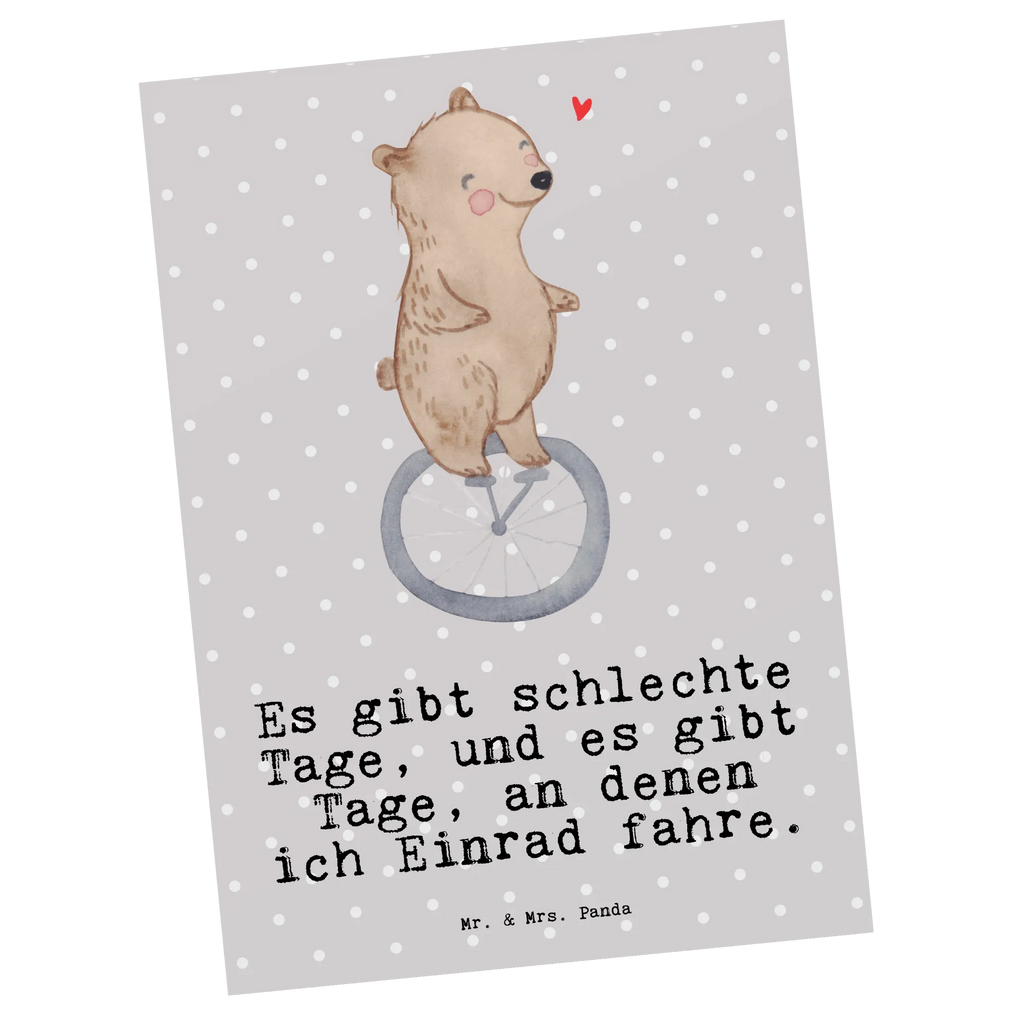 Postkarte Bär Einrad fahren Postkarte, Karte, Geschenkkarte, Grußkarte, Einladung, Ansichtskarte, Geburtstagskarte, Einladungskarte, Dankeskarte, Ansichtskarten, Einladung Geburtstag, Einladungskarten Geburtstag, Geschenk, Sport, Sportart, Hobby, Schenken, Danke, Dankeschön, Auszeichnung, Gewinn, Sportler, Einrad fahren