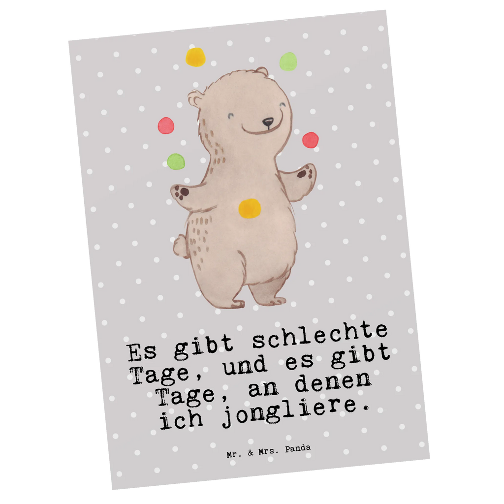 Postkarte Bär Jonglieren Postkarte, Karte, Geschenkkarte, Grußkarte, Einladung, Ansichtskarte, Geburtstagskarte, Einladungskarte, Dankeskarte, Ansichtskarten, Einladung Geburtstag, Einladungskarten Geburtstag, Geschenk, Sport, Sportart, Hobby, Schenken, Danke, Dankeschön, Auszeichnung, Gewinn, Sportler, Jonglieren, Jongleur, Zirkus, Artistik