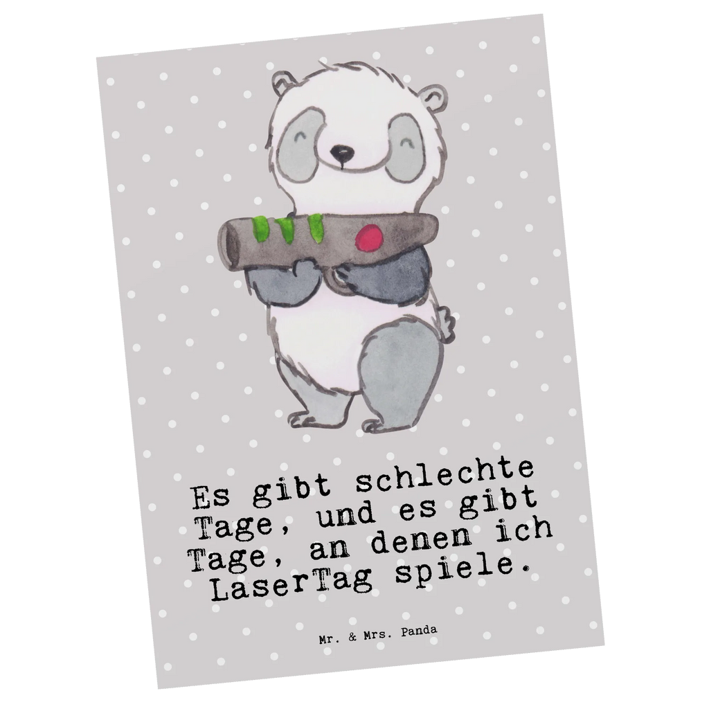 Postkarte Panda LaserTag Postkarte, Karte, Geschenkkarte, Grußkarte, Einladung, Ansichtskarte, Geburtstagskarte, Einladungskarte, Dankeskarte, Ansichtskarten, Einladung Geburtstag, Einladungskarten Geburtstag, Geschenk, Sport, Sportart, Hobby, Schenken, Danke, Dankeschön, Auszeichnung, Gewinn, Sportler, Lasertag, Lasergame Zentrum, Laser Tag Party