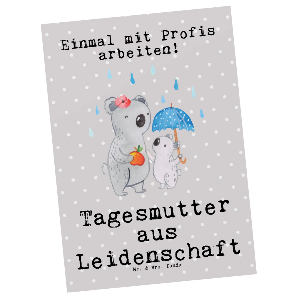 Postkarte Tagesmutter aus Leidenschaft Postkarte, Karte, Geschenkkarte, Grußkarte, Einladung, Ansichtskarte, Geburtstagskarte, Einladungskarte, Dankeskarte, Ansichtskarten, Einladung Geburtstag, Einladungskarten Geburtstag, Beruf, Ausbildung, Jubiläum, Abschied, Rente, Kollege, Kollegin, Geschenk, Schenken, Arbeitskollege, Mitarbeiter, Firma, Danke, Dankeschön