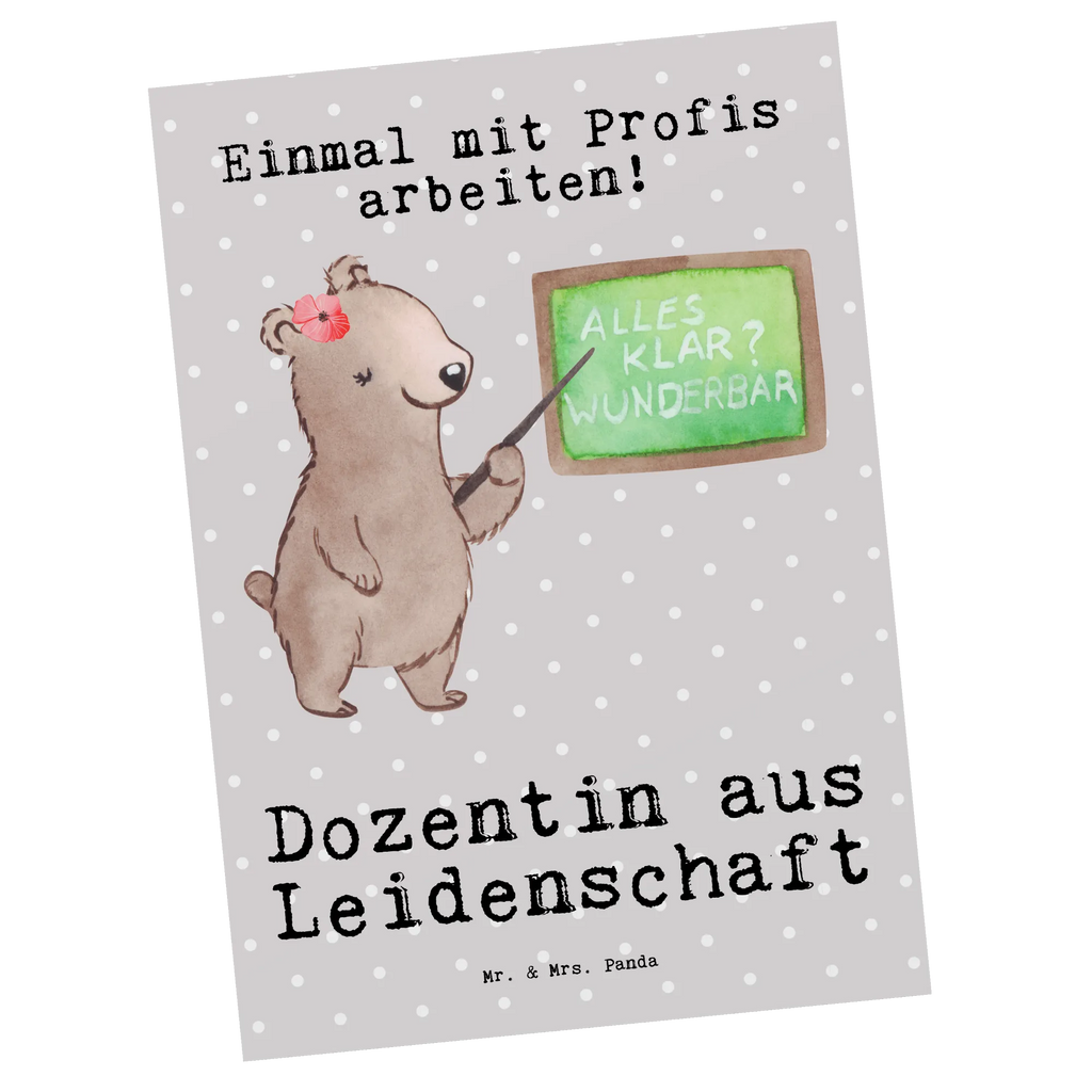 Postkarte Dozentin aus Leidenschaft Postkarte, Karte, Geschenkkarte, Grußkarte, Einladung, Ansichtskarte, Geburtstagskarte, Einladungskarte, Dankeskarte, Ansichtskarten, Einladung Geburtstag, Einladungskarten Geburtstag, Beruf, Ausbildung, Jubiläum, Abschied, Rente, Kollege, Kollegin, Geschenk, Schenken, Arbeitskollege, Mitarbeiter, Firma, Danke, Dankeschön, Dozentin, Professorin, Universität, Vorlesung, Tutorin, Akademikerin, Uni, Unterricht