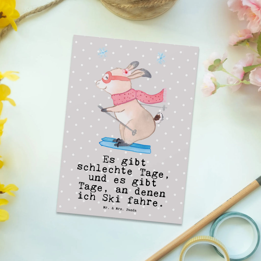 Postkarte Hase Skifahren Postkarte, Karte, Geschenkkarte, Grußkarte, Einladung, Ansichtskarte, Geburtstagskarte, Einladungskarte, Dankeskarte, Ansichtskarten, Einladung Geburtstag, Einladungskarten Geburtstag, Geschenk, Sport, Sportart, Hobby, Schenken, Danke, Dankeschön, Auszeichnung, Gewinn, Sportler, Ski fahren, Skifahren, Skisport, Skiwettbewerb, Skirennen