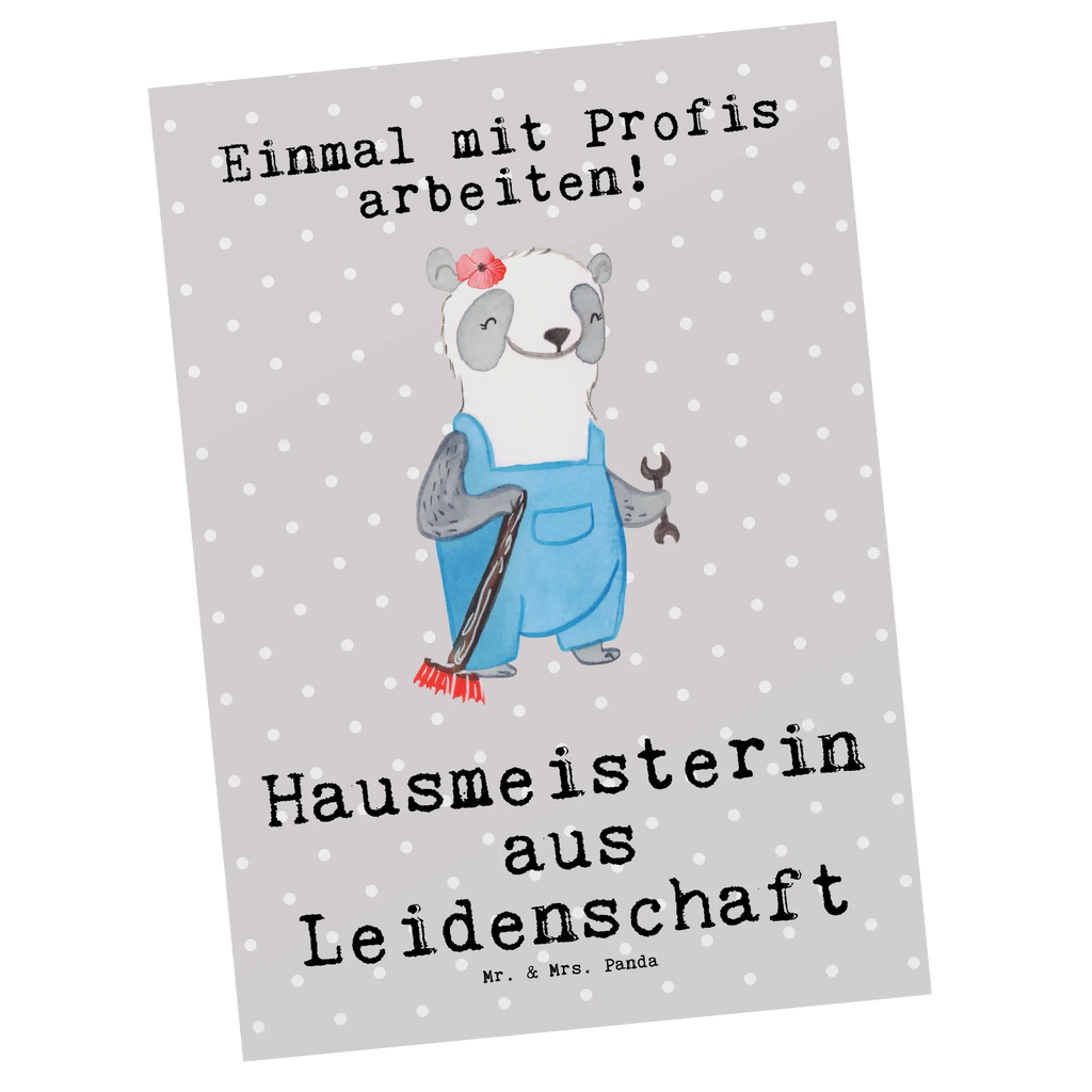 Postkarte Hausmeisterin aus Leidenschaft Postkarte, Karte, Geschenkkarte, Grußkarte, Einladung, Ansichtskarte, Geburtstagskarte, Einladungskarte, Dankeskarte, Ansichtskarten, Einladung Geburtstag, Einladungskarten Geburtstag, Beruf, Ausbildung, Jubiläum, Abschied, Rente, Kollege, Kollegin, Geschenk, Schenken, Arbeitskollege, Mitarbeiter, Firma, Danke, Dankeschön, Hausmeisterin, Concierge, Hausverwalterin, Facility Manager