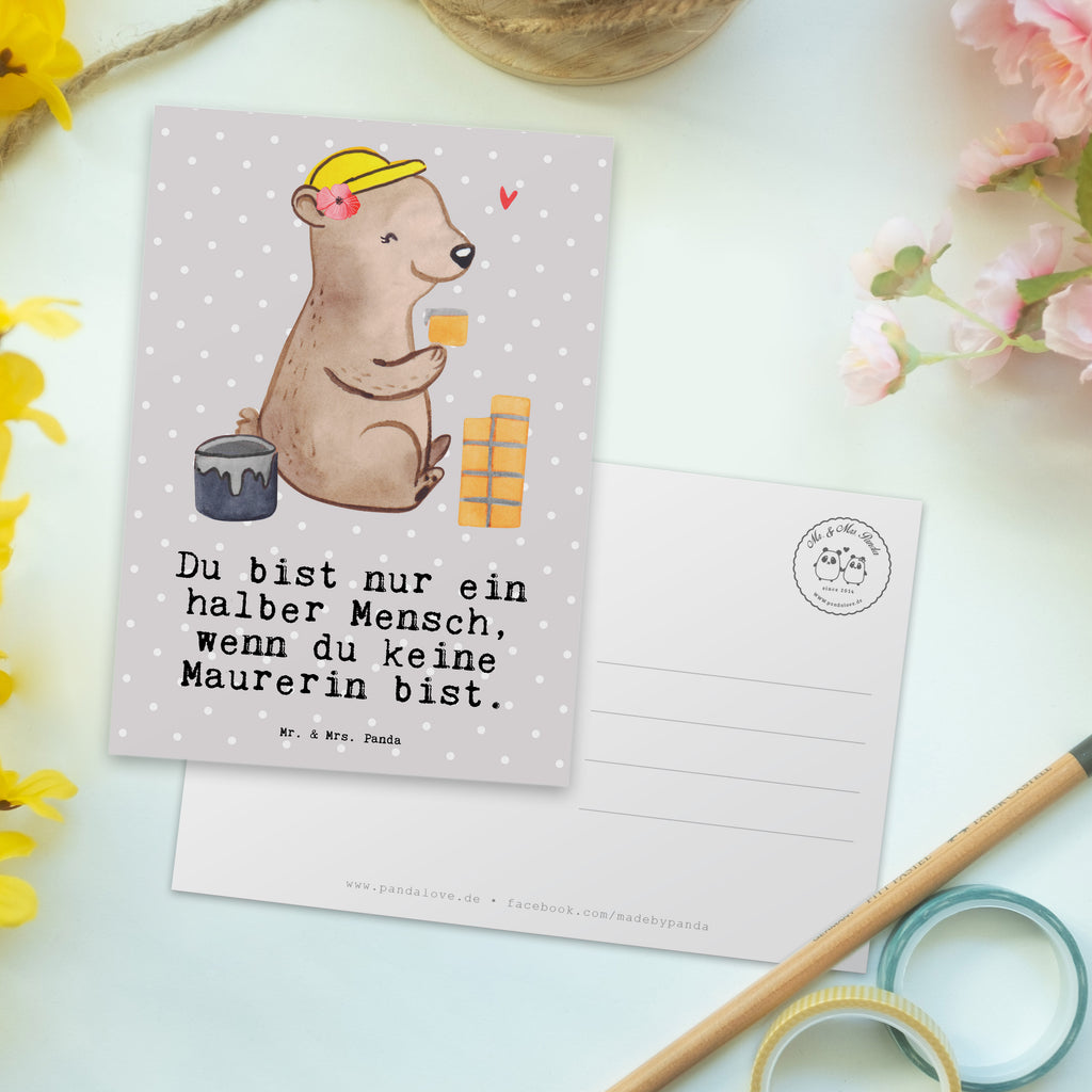 Postkarte Maurerin Herz Postkarte, Karte, Geschenkkarte, Grußkarte, Einladung, Ansichtskarte, Geburtstagskarte, Einladungskarte, Dankeskarte, Ansichtskarten, Einladung Geburtstag, Einladungskarten Geburtstag, Beruf, Ausbildung, Jubiläum, Abschied, Rente, Kollege, Kollegin, Geschenk, Schenken, Arbeitskollege, Mitarbeiter, Firma, Danke, Dankeschön, Maurerin, Maurermeisterin, Gesellenprüfung, Handwerkerin, Maurerbetrieb