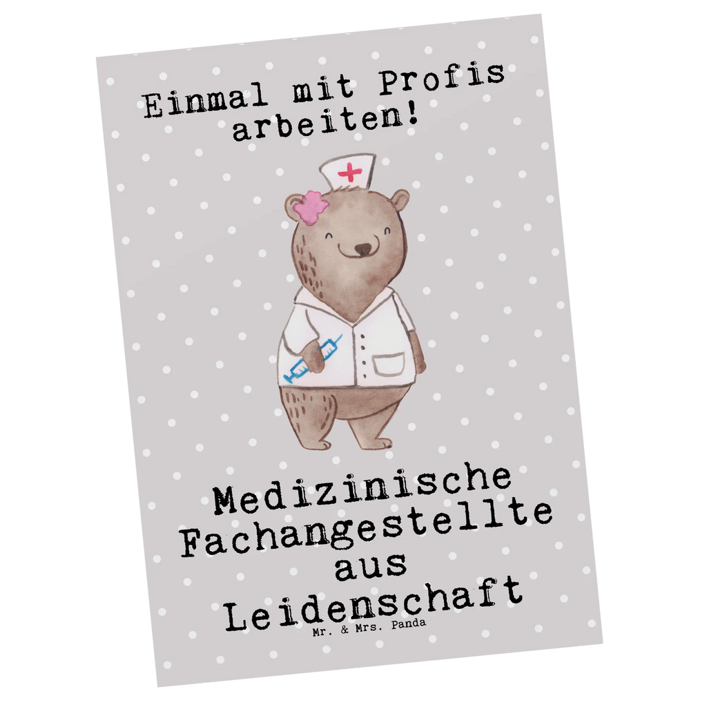 Postkarte Medizinische Fachangestellte aus Leidenschaft Postkarte, Karte, Geschenkkarte, Grußkarte, Einladung, Ansichtskarte, Geburtstagskarte, Einladungskarte, Dankeskarte, Ansichtskarten, Einladung Geburtstag, Einladungskarten Geburtstag, Beruf, Ausbildung, Jubiläum, Abschied, Rente, Kollege, Kollegin, Geschenk, Schenken, Arbeitskollege, Mitarbeiter, Firma, Danke, Dankeschön, Arzthelferin, Medizinische Fachangestellte, Sprechstundenhilfe