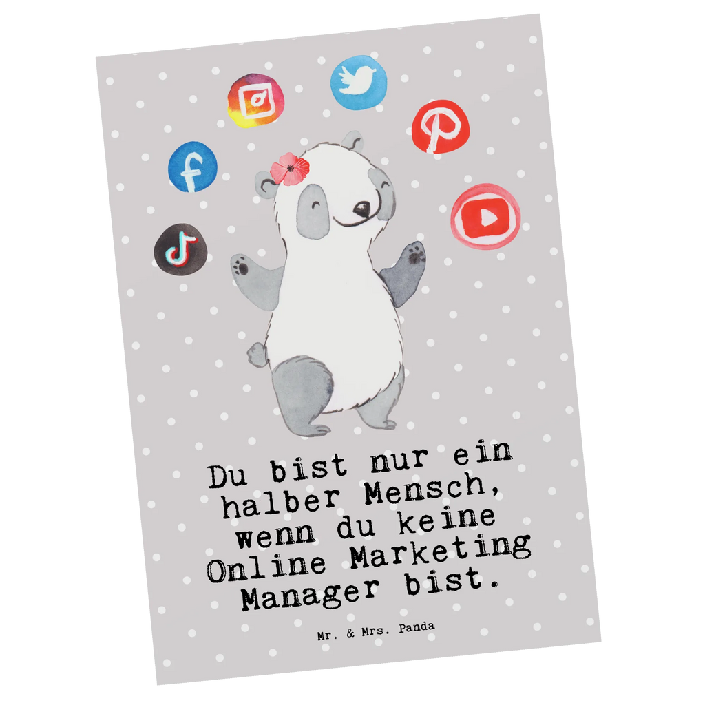 Postkarte Online Marketing Manager mit Herz Postkarte, Karte, Geschenkkarte, Grußkarte, Einladung, Ansichtskarte, Geburtstagskarte, Einladungskarte, Dankeskarte, Ansichtskarten, Einladung Geburtstag, Einladungskarten Geburtstag, Beruf, Ausbildung, Jubiläum, Abschied, Rente, Kollege, Kollegin, Geschenk, Schenken, Arbeitskollege, Mitarbeiter, Firma, Danke, Dankeschön, Online Marketing, Manager, Marketingmanager, Influencer Marketing, Digital Marketing