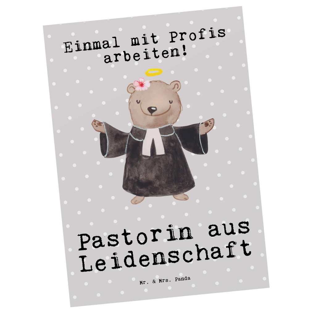 Postkarte Pastorin aus Leidenschaft Postkarte, Karte, Geschenkkarte, Grußkarte, Einladung, Ansichtskarte, Geburtstagskarte, Einladungskarte, Dankeskarte, Ansichtskarten, Einladung Geburtstag, Einladungskarten Geburtstag, Beruf, Ausbildung, Jubiläum, Abschied, Rente, Kollege, Kollegin, Geschenk, Schenken, Arbeitskollege, Mitarbeiter, Firma, Danke, Dankeschön, Pastorin, Dienerin Gottes<br />Geistliche, Pfarrerin, Predigerin<br />Priesterin, Theologin, Kirche