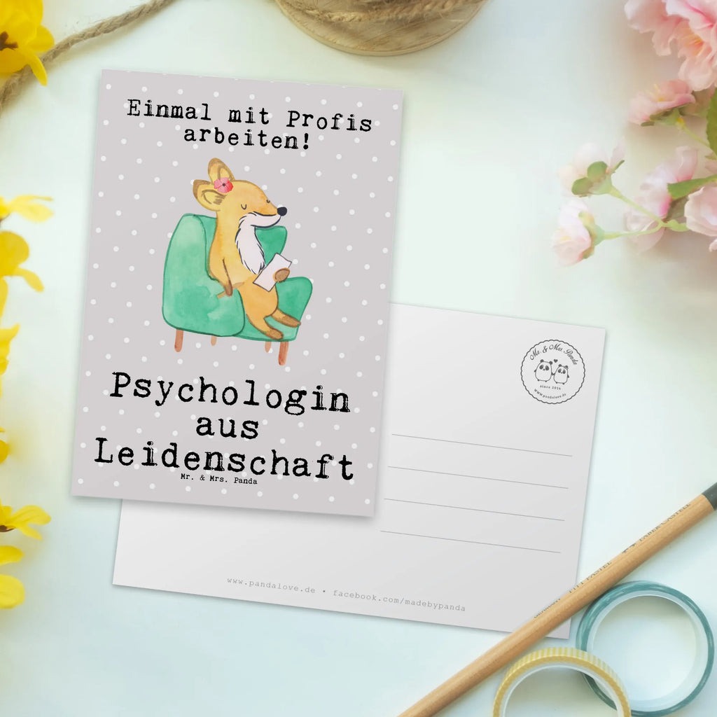 Postkarte Psychologin aus Leidenschaft Postkarte, Karte, Geschenkkarte, Grußkarte, Einladung, Ansichtskarte, Geburtstagskarte, Einladungskarte, Dankeskarte, Ansichtskarten, Einladung Geburtstag, Einladungskarten Geburtstag, Beruf, Ausbildung, Jubiläum, Abschied, Rente, Kollege, Kollegin, Geschenk, Schenken, Arbeitskollege, Mitarbeiter, Firma, Danke, Dankeschön