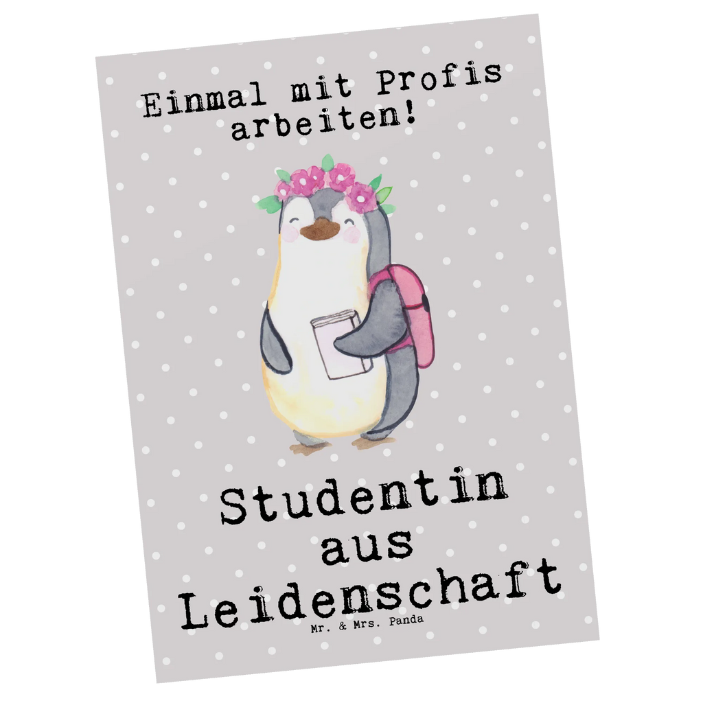 Postkarte Studentin aus Leidenschaft Postkarte, Karte, Geschenkkarte, Grußkarte, Einladung, Ansichtskarte, Geburtstagskarte, Einladungskarte, Dankeskarte, Ansichtskarten, Einladung Geburtstag, Einladungskarten Geburtstag, Beruf, Ausbildung, Jubiläum, Abschied, Rente, Kollege, Kollegin, Geschenk, Schenken, Arbeitskollege, Mitarbeiter, Firma, Danke, Dankeschön