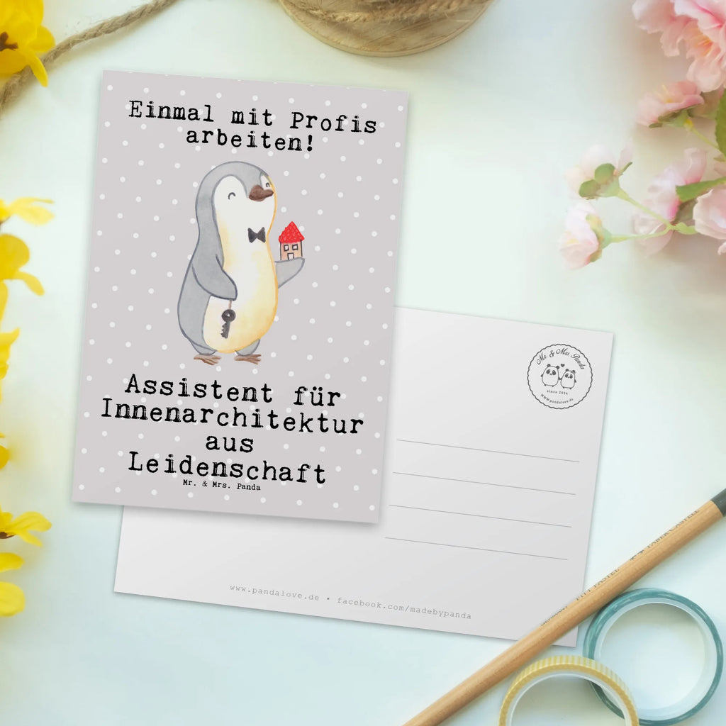 Postkarte Assistent für Innenarchitektur Leidenschaft Postkarte, Karte, Geschenkkarte, Grußkarte, Einladung, Ansichtskarte, Geburtstagskarte, Einladungskarte, Dankeskarte, Ansichtskarten, Einladung Geburtstag, Einladungskarten Geburtstag, Beruf, Ausbildung, Jubiläum, Abschied, Rente, Kollege, Kollegin, Geschenk, Schenken, Arbeitskollege, Mitarbeiter, Firma, Danke, Dankeschön