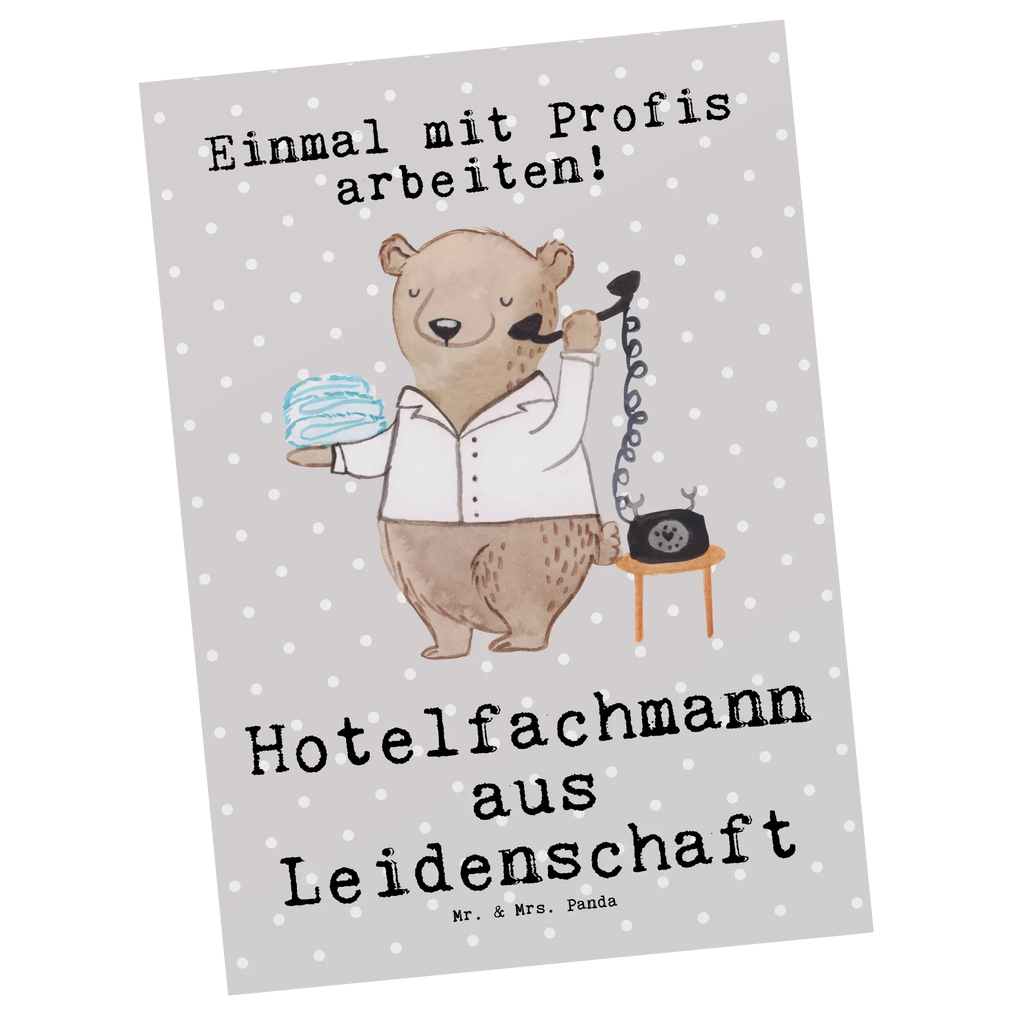 Postkarte Hotelfachmann aus Leidenschaft Postkarte, Karte, Geschenkkarte, Grußkarte, Einladung, Ansichtskarte, Geburtstagskarte, Einladungskarte, Dankeskarte, Ansichtskarten, Einladung Geburtstag, Einladungskarten Geburtstag, Beruf, Ausbildung, Jubiläum, Abschied, Rente, Kollege, Kollegin, Geschenk, Schenken, Arbeitskollege, Mitarbeiter, Firma, Danke, Dankeschön, Hotelfachmann, Hotelkaufmann, Hotelfachangestellter, Hotelier, Hoteleröffnung