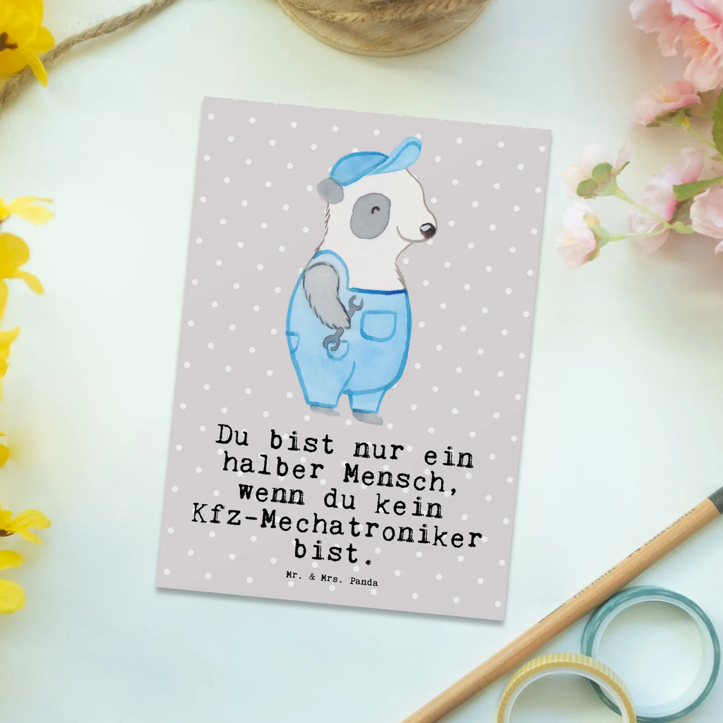 Postkarte Kfz-Mechatroniker mit Herz Postkarte, Karte, Geschenkkarte, Grußkarte, Einladung, Ansichtskarte, Geburtstagskarte, Einladungskarte, Dankeskarte, Ansichtskarten, Einladung Geburtstag, Einladungskarten Geburtstag, Beruf, Ausbildung, Jubiläum, Abschied, Rente, Kollege, Kollegin, Geschenk, Schenken, Arbeitskollege, Mitarbeiter, Firma, Danke, Dankeschön, Kfz-Mechatroniker, Kraftfahrzeugmechaniker, Meister, Gesellenprüfung