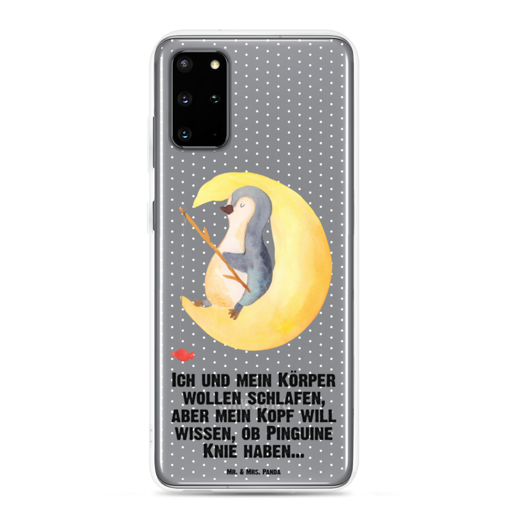 Handyhülle Pinguin Mond Handyhülle, Handycover, Transparente Handyhülle, Flexible Handyhülle, Handyschutz, Transparent, Durchsichtig, Schutzhülle für Handy, Stilvolle Handyhülle, Robuste Handyhülle, Schutz vor Kratzern, Schützende Handyhülle, Pinguin, Pinguine, Spruch, schlafen, Nachtruhe, Einschlafen, Schlafzimmer, Schlafstörungen, Gästezimmer