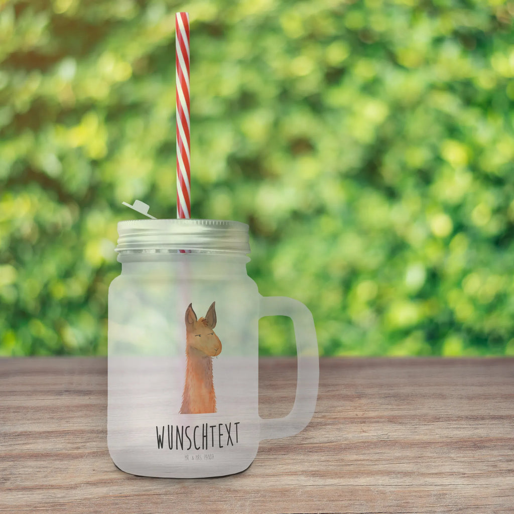 Personalisiertes Trinkglas Mason Jar Lamakopf genervt Personalisiertes Mason Jar, Personalisiertes Glas, Personalisiertes Trinkglas, Personalisiertes Henkelglas, Personalisiertes Sommerglas, Personalisiertes Einmachglas, Personalisiertes Cocktailglas, Personalisiertes Cocktail-Glas, mit Namen, Wunschtext, Wunschnamen, Mason Jar selbst bedrucken, Wunschglas mit Namen, Bedrucktes Trinkglas, Geschenk mit Namen, Lama, Alpaka, Lamas, Recht haben, genervt sein, Freundin, beste Freundin, Partnerin, Büro, Büroalltag, Chef, Chefin, Azubi