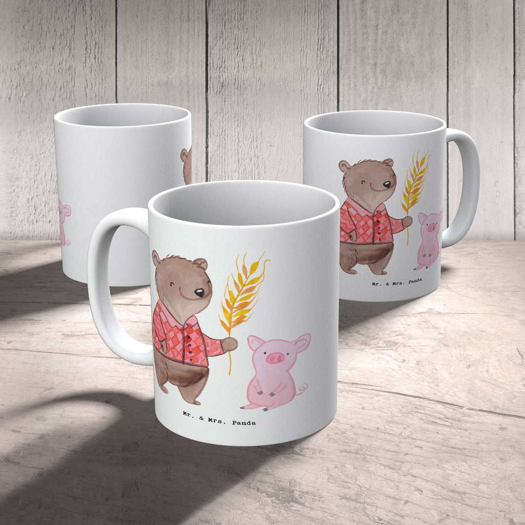 Tasse Bauer mit Herz Tasse, Kaffeetasse, Teetasse, Becher, Kaffeebecher, Teebecher, Keramiktasse, Porzellantasse, Büro Tasse, Geschenk Tasse, Tasse Sprüche, Tasse Motive, Kaffeetassen, Tasse bedrucken, Designer Tasse, Cappuccino Tassen, Schöne Teetassen, Beruf, Ausbildung, Jubiläum, Abschied, Rente, Kollege, Kollegin, Geschenk, Schenken, Arbeitskollege, Mitarbeiter, Firma, Danke, Dankeschön, Landwirt; Bauer, Tierwirt, Agronom, Farmer, Bauernhof