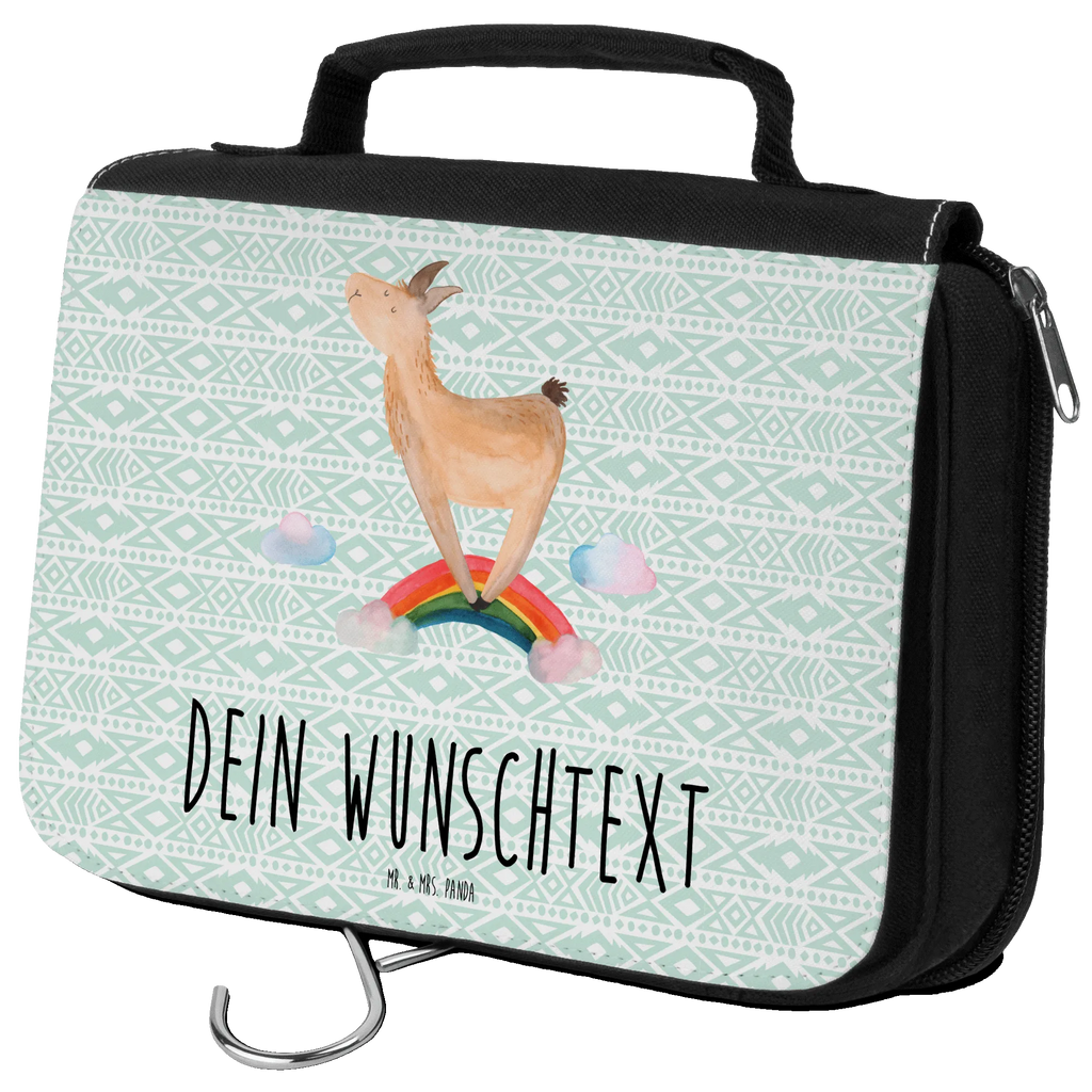 Personalisierter Kulturbeutel Lama Regenbogen Personalisierter Kulturbeutel, Personalisierte Waschtasche, Personalisierte Kosmetiktasche, Damen, Herren, Personalisierte Aufbewahrungstasche, Personalisierte Schminktasche, Personalisierter Kosmetikbeutel, Personalisierter Organizer, Personalisierte Kulturtasche, Personalisierte Schminkutensil, Personalisierung, Wunschtext, Wunschname, Selbst bedrucken, Kulturbeutel mit Namen, Lama, Alpaka, Lamas, Regenbogen, Haters gonna hate, Haters, Selbstständig, Außenseiter, Schule, Abi, Hobby, Wolkenland, Freiheit