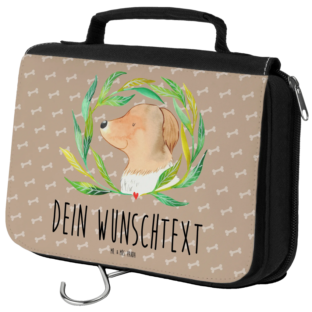 Personalisierter Kulturbeutel Hund Blumen Personalisierter Kulturbeutel, Personalisierte Waschtasche, Personalisierte Kosmetiktasche, Damen, Herren, Personalisierte Aufbewahrungstasche, Personalisierte Schminktasche, Personalisierter Kosmetikbeutel, Personalisierter Organizer, Personalisierte Kulturtasche, Personalisierte Schminkutensil, Personalisierung, Wunschtext, Wunschname, Selbst bedrucken, Kulturbeutel mit Namen, Hund, Hundemotiv, Haustier, Hunderasse, Tierliebhaber, Hundebesitzer, Sprüche, Ranke, Therapie, Selbsttherapie, Hundeliebe, Hundeglück, Hunde