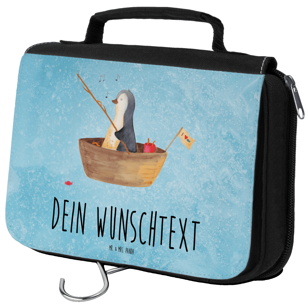 Personalisierter Kulturbeutel Pinguin Angelboot Personalisierter Kulturbeutel, Personalisierte Waschtasche, Personalisierte Kosmetiktasche, Damen, Herren, Personalisierte Aufbewahrungstasche, Personalisierte Schminktasche, Personalisierter Kosmetikbeutel, Personalisierter Organizer, Personalisierte Kulturtasche, Personalisierte Schminkutensil, Personalisierung, Wunschtext, Wunschname, Selbst bedrucken, Kulturbeutel mit Namen, Pinguin, Pinguine, Angeln, Boot, Angelboot, Lebenslust, Leben, genießen, Motivation, Neustart, Neuanfang, Trennung, Scheidung, Geschenkidee Liebeskummer