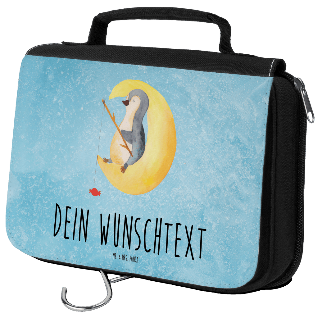 Personalisierter Kulturbeutel Pinguin Mond Personalisierter Kulturbeutel, Personalisierte Waschtasche, Personalisierte Kosmetiktasche, Damen, Herren, Personalisierte Aufbewahrungstasche, Personalisierte Schminktasche, Personalisierter Kosmetikbeutel, Personalisierter Organizer, Personalisierte Kulturtasche, Personalisierte Schminkutensil, Personalisierung, Wunschtext, Wunschname, Selbst bedrucken, Kulturbeutel mit Namen, Pinguin, Pinguine, Spruch, schlafen, Nachtruhe, Einschlafen, Schlafzimmer, Schlafstörungen, Gästezimmer