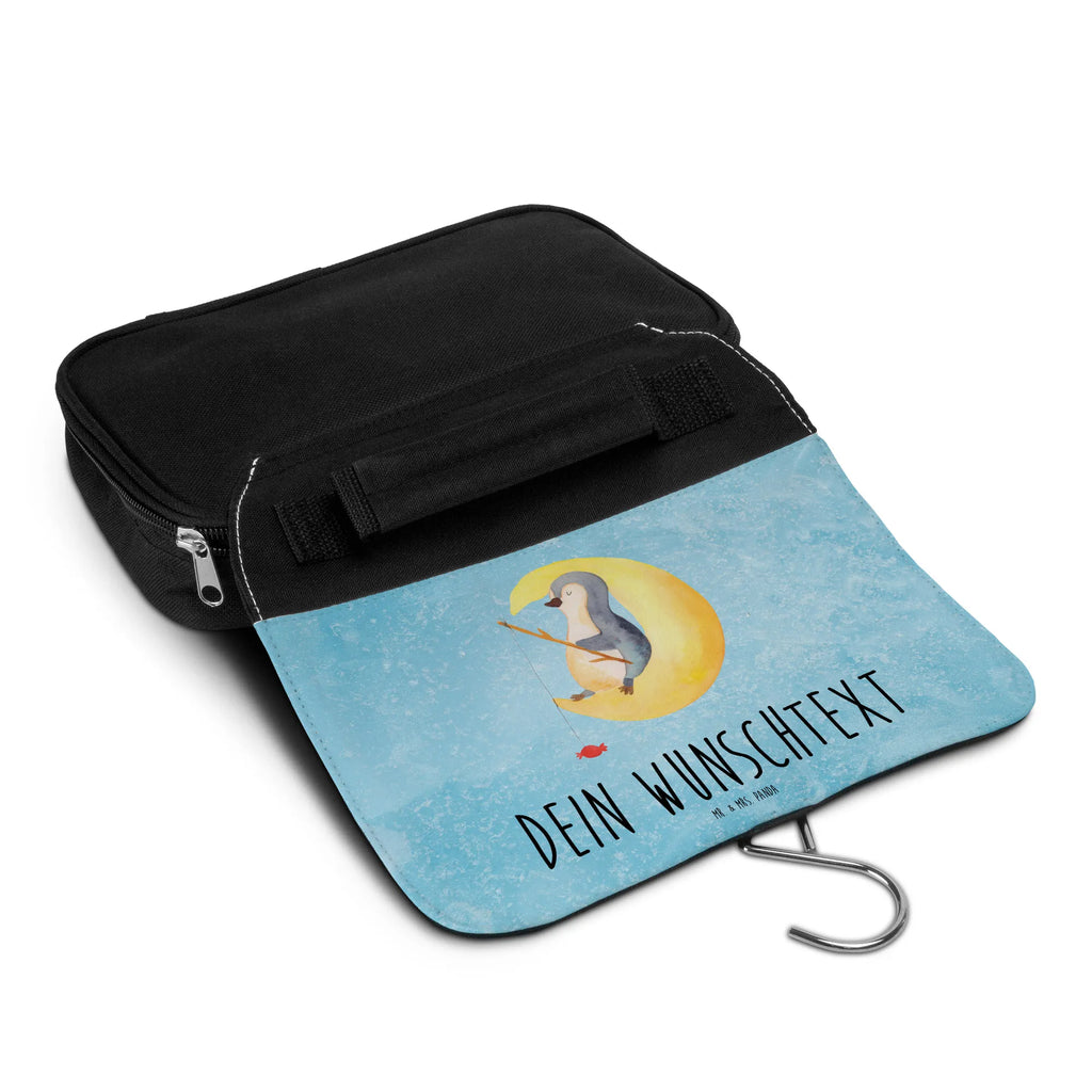 Personalisierter Kulturbeutel Pinguin Mond Personalisierter Kulturbeutel, Personalisierte Waschtasche, Personalisierte Kosmetiktasche, Damen, Herren, Personalisierte Aufbewahrungstasche, Personalisierte Schminktasche, Personalisierter Kosmetikbeutel, Personalisierter Organizer, Personalisierte Kulturtasche, Personalisierte Schminkutensil, Personalisierung, Wunschtext, Wunschname, Selbst bedrucken, Kulturbeutel mit Namen, Pinguin, Pinguine, Spruch, schlafen, Nachtruhe, Einschlafen, Schlafzimmer, Schlafstörungen, Gästezimmer