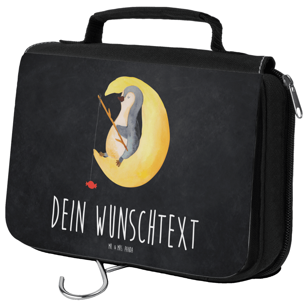 Personalisierter Kulturbeutel Pinguin Mond Personalisierter Kulturbeutel, Personalisierte Waschtasche, Personalisierte Kosmetiktasche, Damen, Herren, Personalisierte Aufbewahrungstasche, Personalisierte Schminktasche, Personalisierter Kosmetikbeutel, Personalisierter Organizer, Personalisierte Kulturtasche, Personalisierte Schminkutensil, Personalisierung, Wunschtext, Wunschname, Selbst bedrucken, Kulturbeutel mit Namen, Pinguin, Pinguine, Spruch, schlafen, Nachtruhe, Einschlafen, Schlafzimmer, Schlafstörungen, Gästezimmer