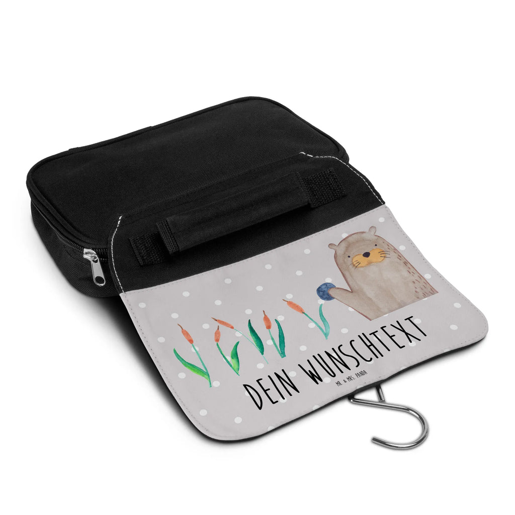 Personalisierter Kulturbeutel Otter Stein Personalisierter Kulturbeutel, Personalisierte Waschtasche, Personalisierte Kosmetiktasche, Damen, Herren, Personalisierte Aufbewahrungstasche, Personalisierte Schminktasche, Personalisierter Kosmetikbeutel, Personalisierter Organizer, Personalisierte Kulturtasche, Personalisierte Schminkutensil, Personalisierung, Wunschtext, Wunschname, Selbst bedrucken, Kulturbeutel mit Namen, Otter, Fischotter, Seeotter, Otter Seeotter See Otter