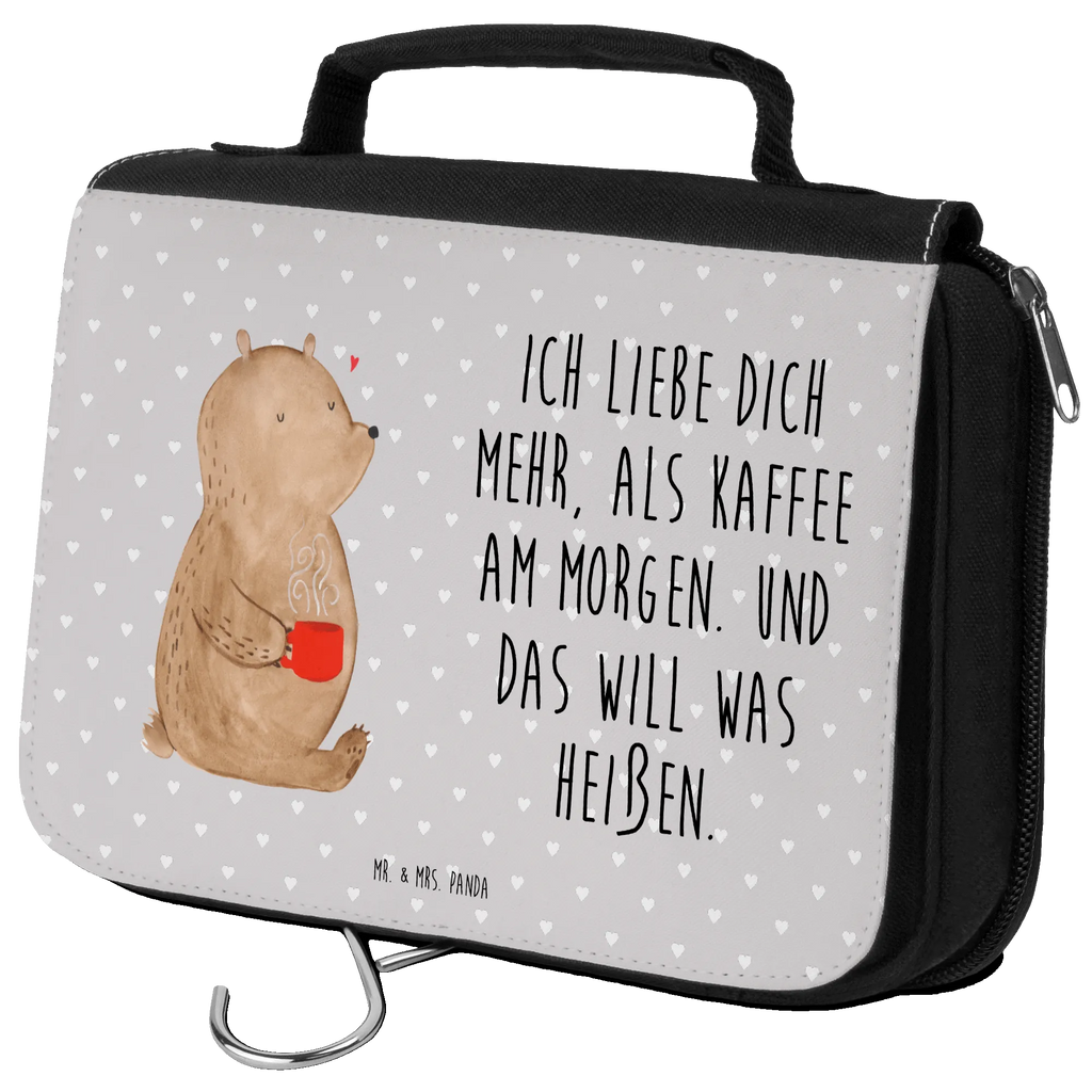 Kulturbeutel Bär Morgenkaffee Kulturbeutel, Zum Aufhängen, Waschtasche, Kosmetiktasche, Damen, Herren, Aufbewahrungstasche, Schminktasche, Kosmetikbeutel, Organizer, Kulturtasche, Schminkutensil, Liebe, Partner, Freund, Freundin, Ehemann, Ehefrau, Heiraten, Verlobung, Heiratsantrag, Liebesgeschenk, Jahrestag, Hocheitstag, Valentinstag, Geschenk für Frauen, Hochzeitstag, Mitbringsel, Geschenk für Freundin, Geschenk für Partner, Liebesbeweis, für Männer, für Ehemann