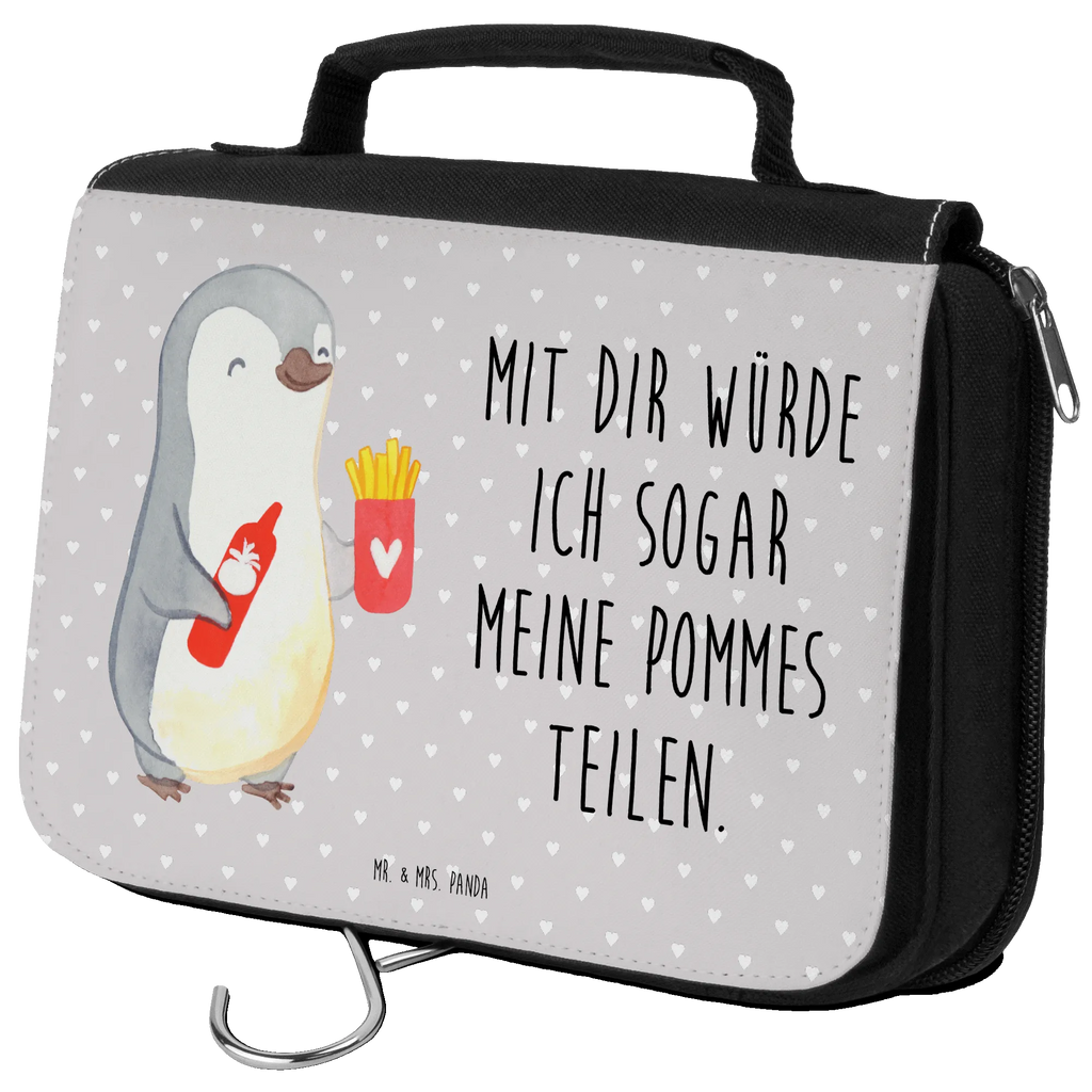 Kulturbeutel Pinguin Pommes Kulturbeutel, Zum Aufhängen, Waschtasche, Kosmetiktasche, Damen, Herren, Aufbewahrungstasche, Schminktasche, Kosmetikbeutel, Organizer, Kulturtasche, Schminkutensil, Liebe, Partner, Freund, Freundin, Ehemann, Ehefrau, Heiraten, Verlobung, Heiratsantrag, Liebesgeschenk, Jahrestag, Hocheitstag, Valentinstag, Geschenk für Frauen, Hochzeitstag, Mitbringsel, Geschenk für Freundin, Geschenk für Partner, Liebesbeweis, für Männer, für Ehemann