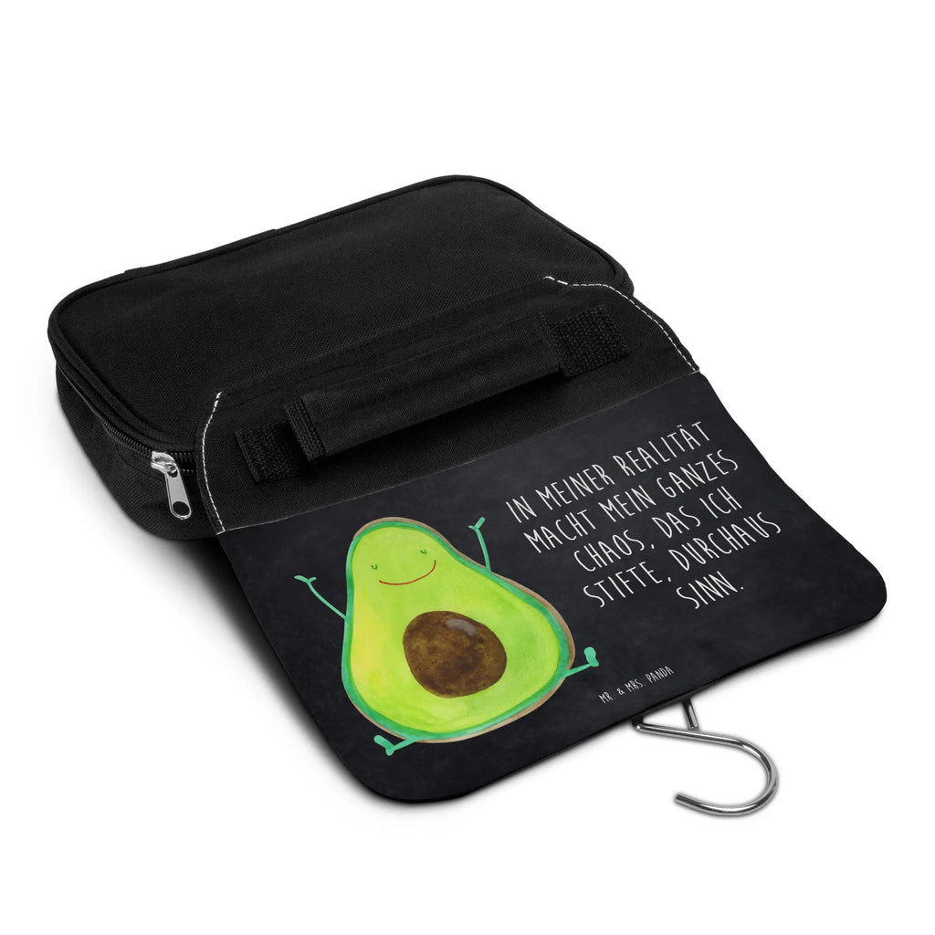 Kulturbeutel Avocado Glücklich Kulturbeutel, Zum Aufhängen, Waschtasche, Kosmetiktasche, Damen, Herren, Aufbewahrungstasche, Schminktasche, Kosmetikbeutel, Organizer, Kulturtasche, Schminkutensil, Avocado, Veggie, Vegan, Gesund, Chaos