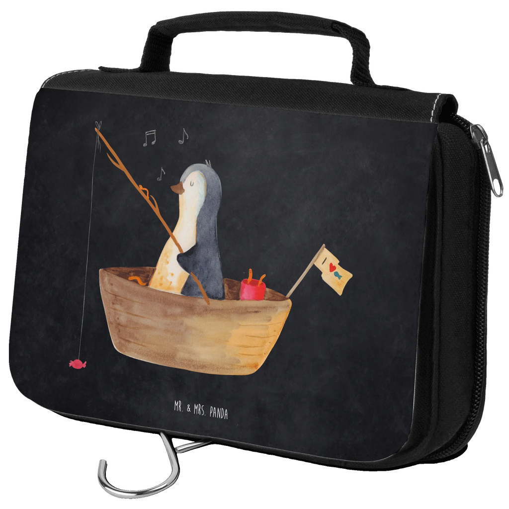 Kulturbeutel Pinguin Angelboot Kulturbeutel, Zum Aufhängen, Waschtasche, Kosmetiktasche, Damen, Herren, Aufbewahrungstasche, Schminktasche, Kosmetikbeutel, Organizer, Kulturtasche, Schminkutensil, Pinguin, Pinguine, Angeln, Boot, Angelboot, Lebenslust, Leben, genießen, Motivation, Neustart, Neuanfang, Trennung, Scheidung, Geschenkidee Liebeskummer