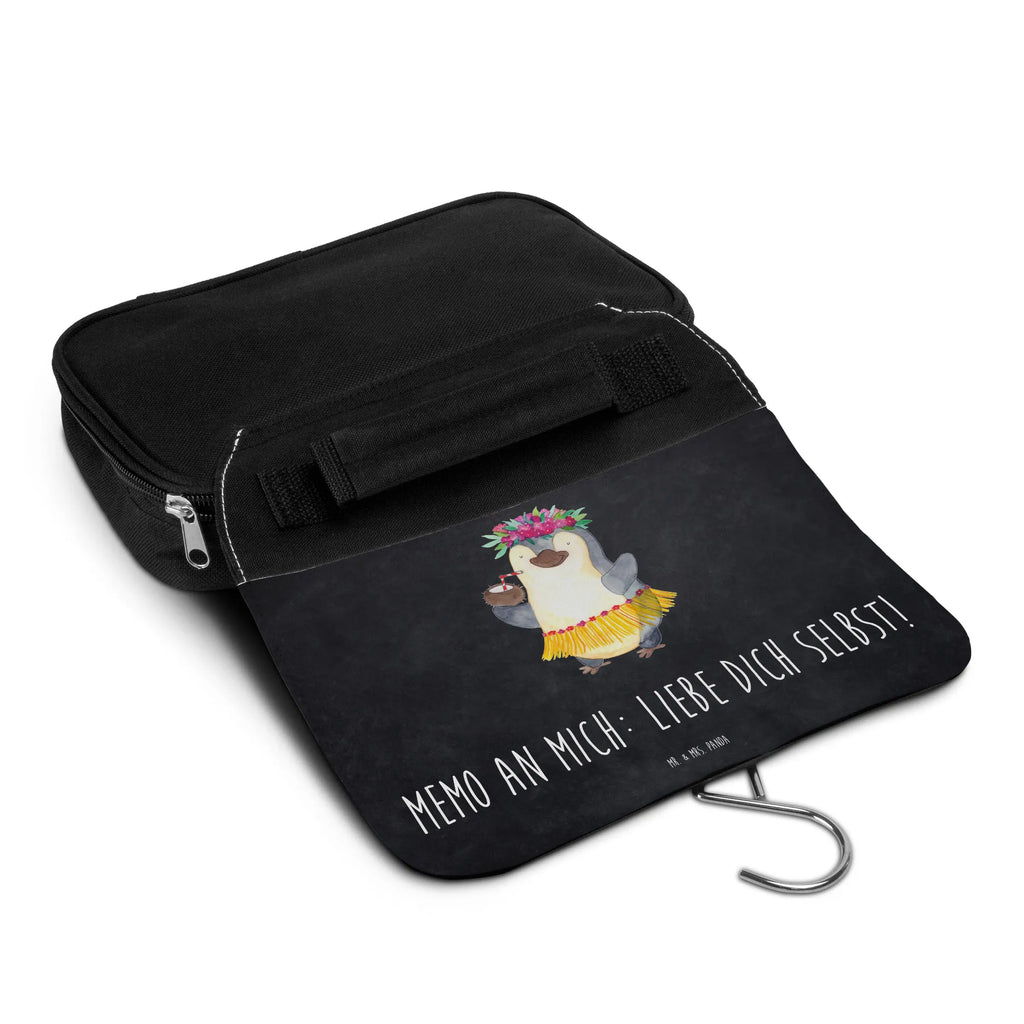 Kulturbeutel Pinguin Kokosnuss Kulturbeutel, Zum Aufhängen, Waschtasche, Kosmetiktasche, Damen, Herren, Aufbewahrungstasche, Schminktasche, Kosmetikbeutel, Organizer, Kulturtasche, Schminkutensil, Pinguin, Aloha, Hawaii, Urlaub, Kokosnuss, Pinguine