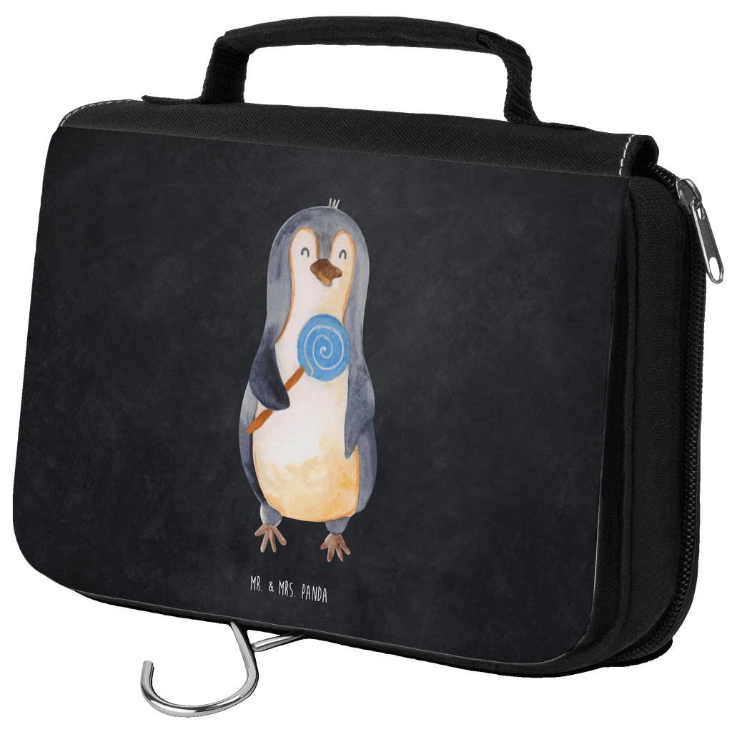 Kulturbeutel Pinguin Lolli Kulturbeutel, Zum Aufhängen, Waschtasche, Kosmetiktasche, Damen, Herren, Aufbewahrungstasche, Schminktasche, Kosmetikbeutel, Organizer, Kulturtasche, Schminkutensil, Pinguin, Pinguine, Lolli, Süßigkeiten, Blödsinn, Spruch, Rebell, Gauner, Ganove, Rabauke